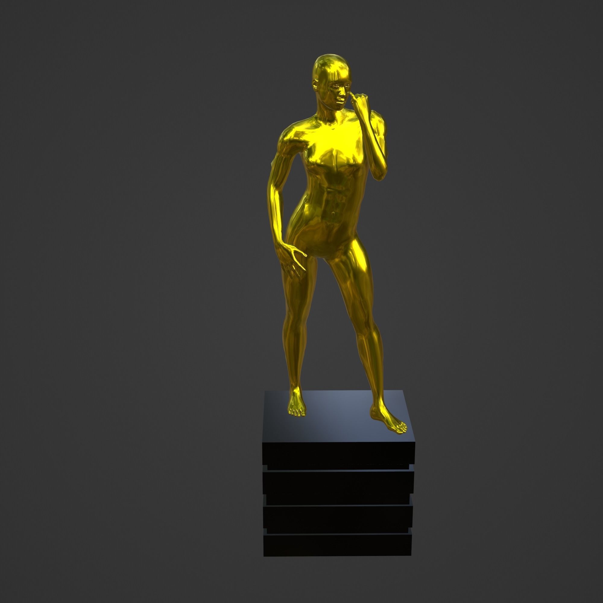 OSCAR AWARD 3D print model_1