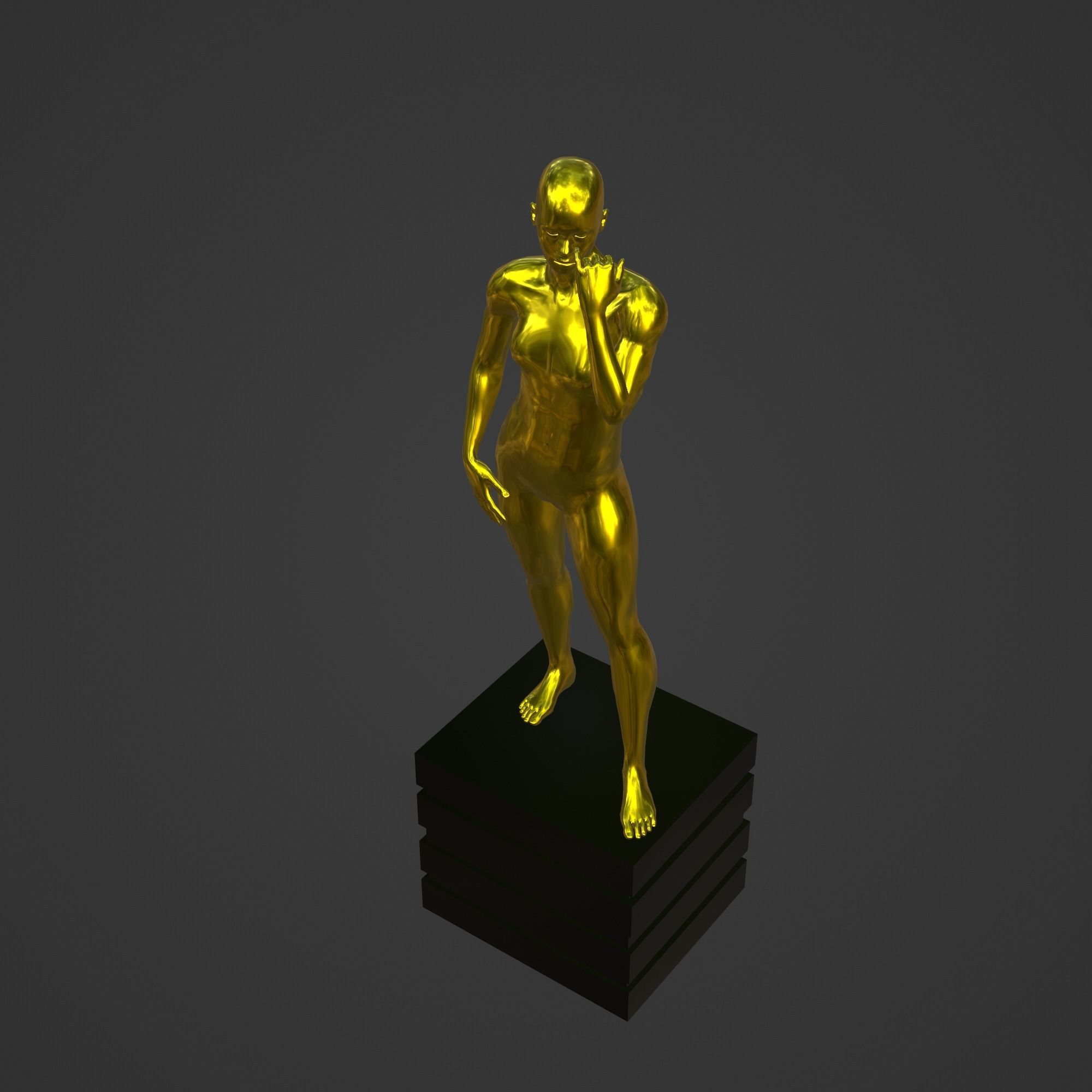 OSCAR AWARD 3D print model_2