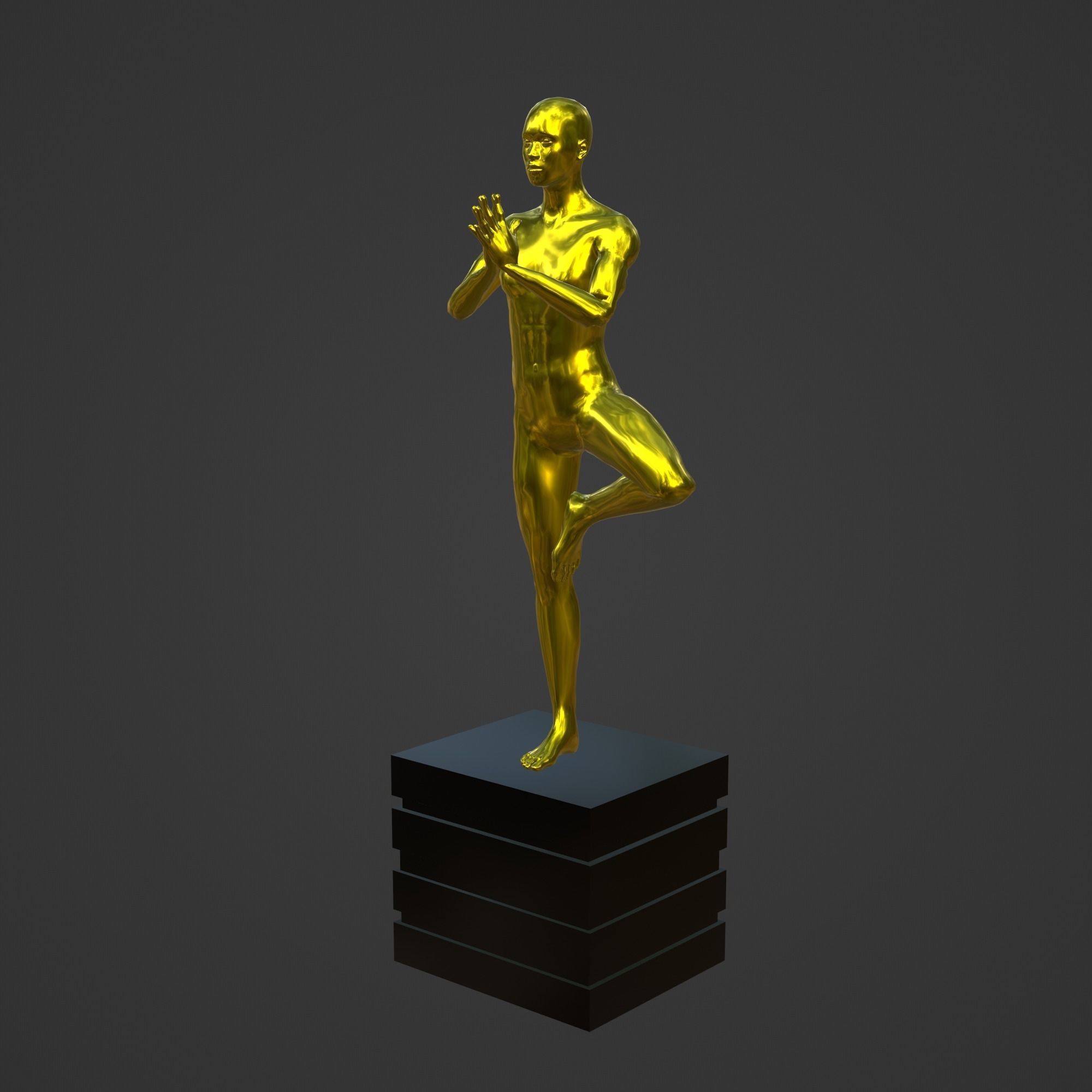 OSCAR AWARD 3D print model_3