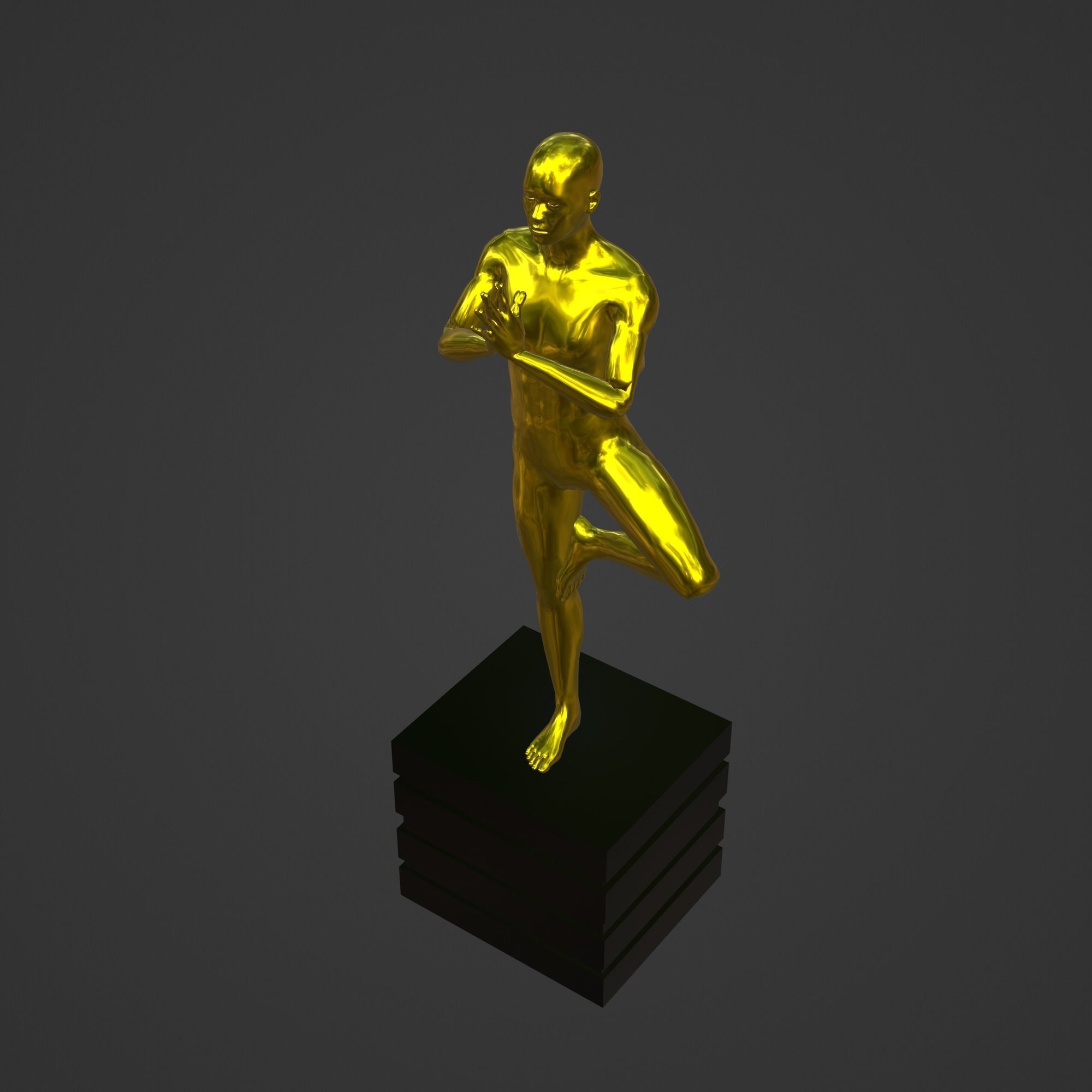 OSCAR AWARD 3D print model_2