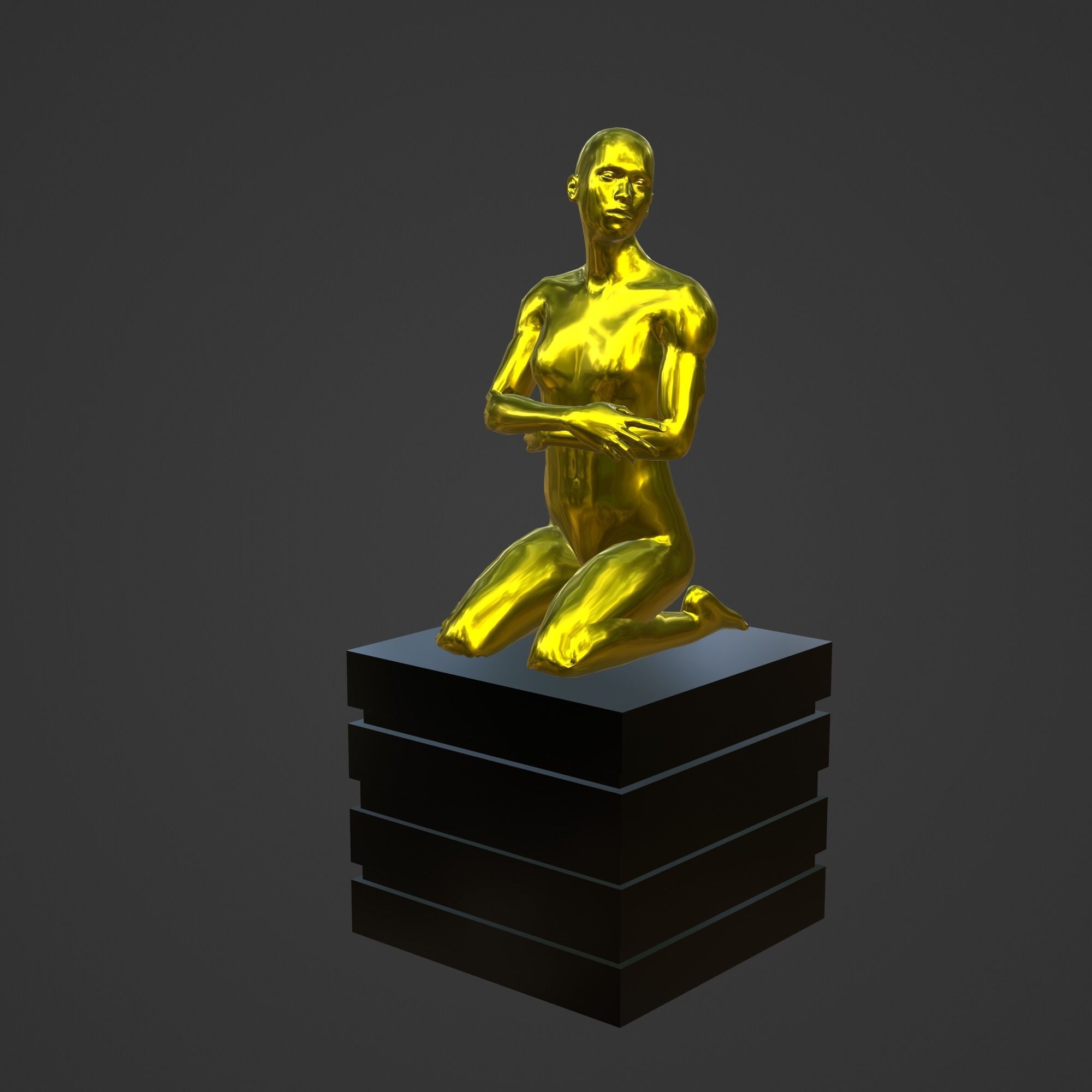 OSCAR AWARD 3D print model_3