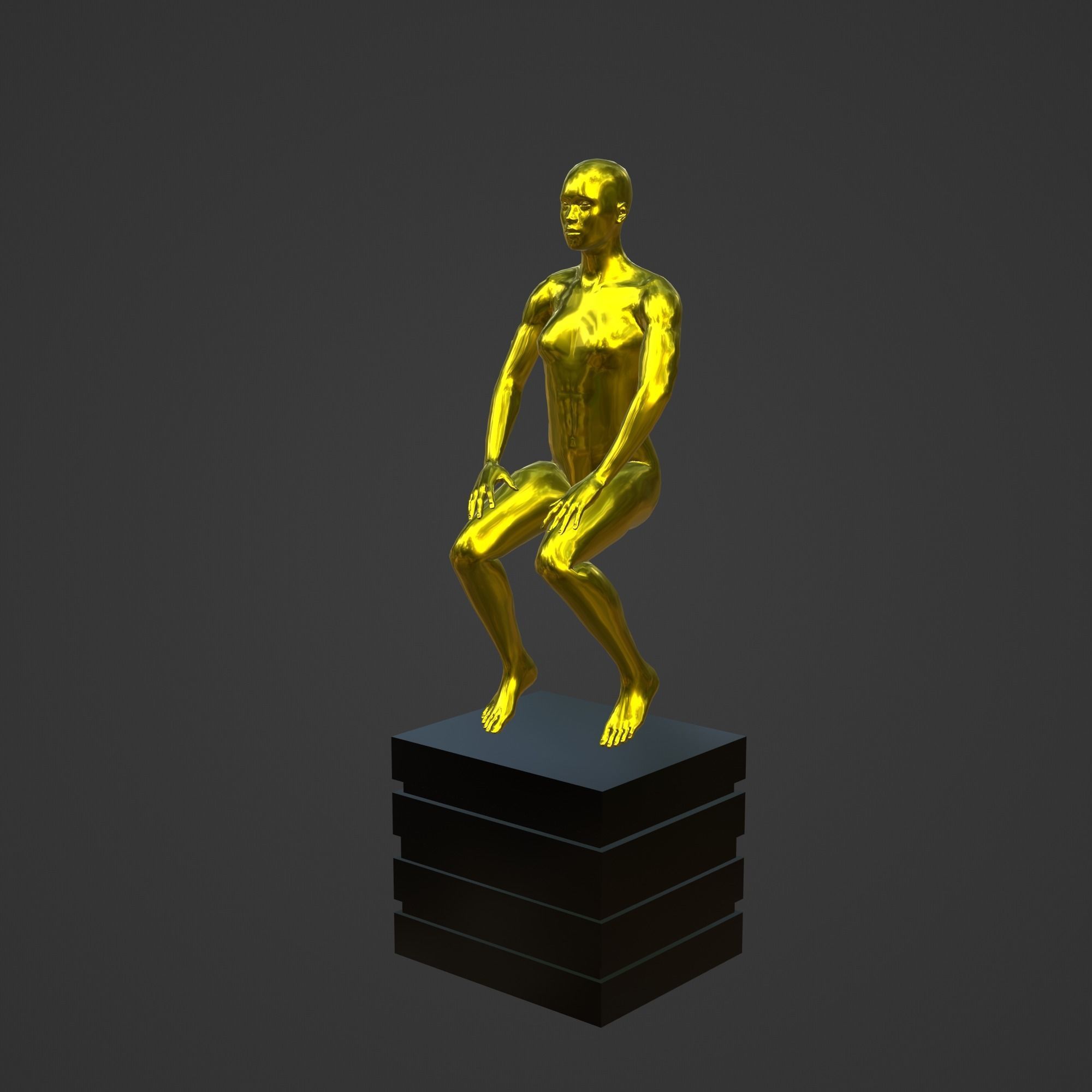 OSCAR AWARD 3D print model_3