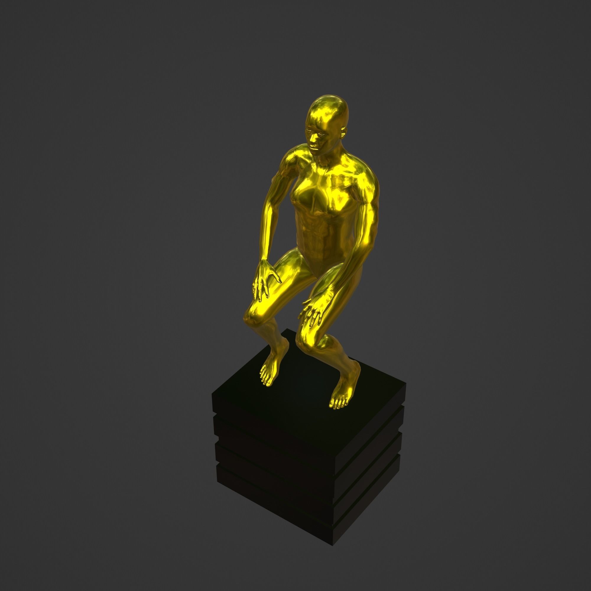 OSCAR AWARD 3D print model_2