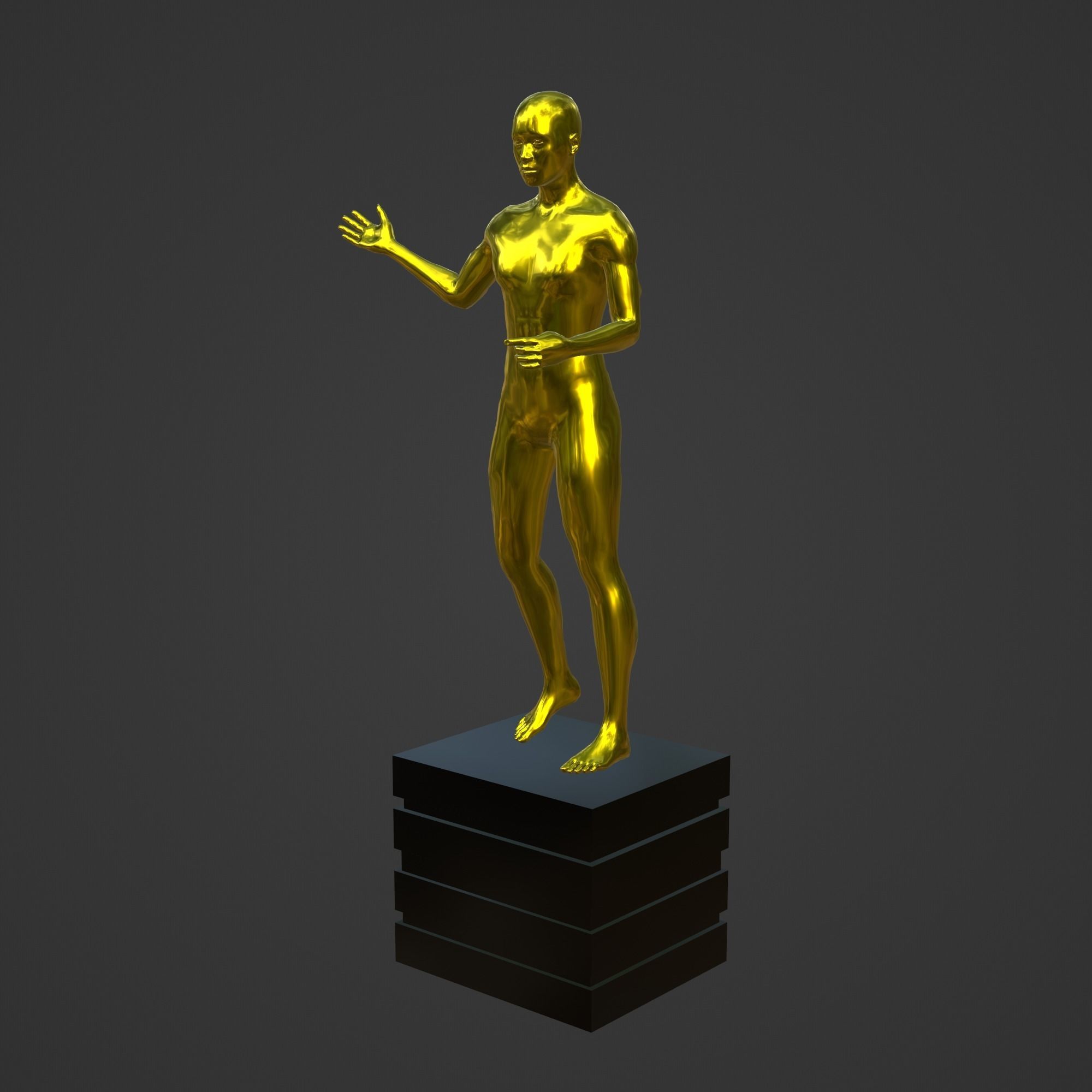 OSCAR AWARD 3D print model_3
