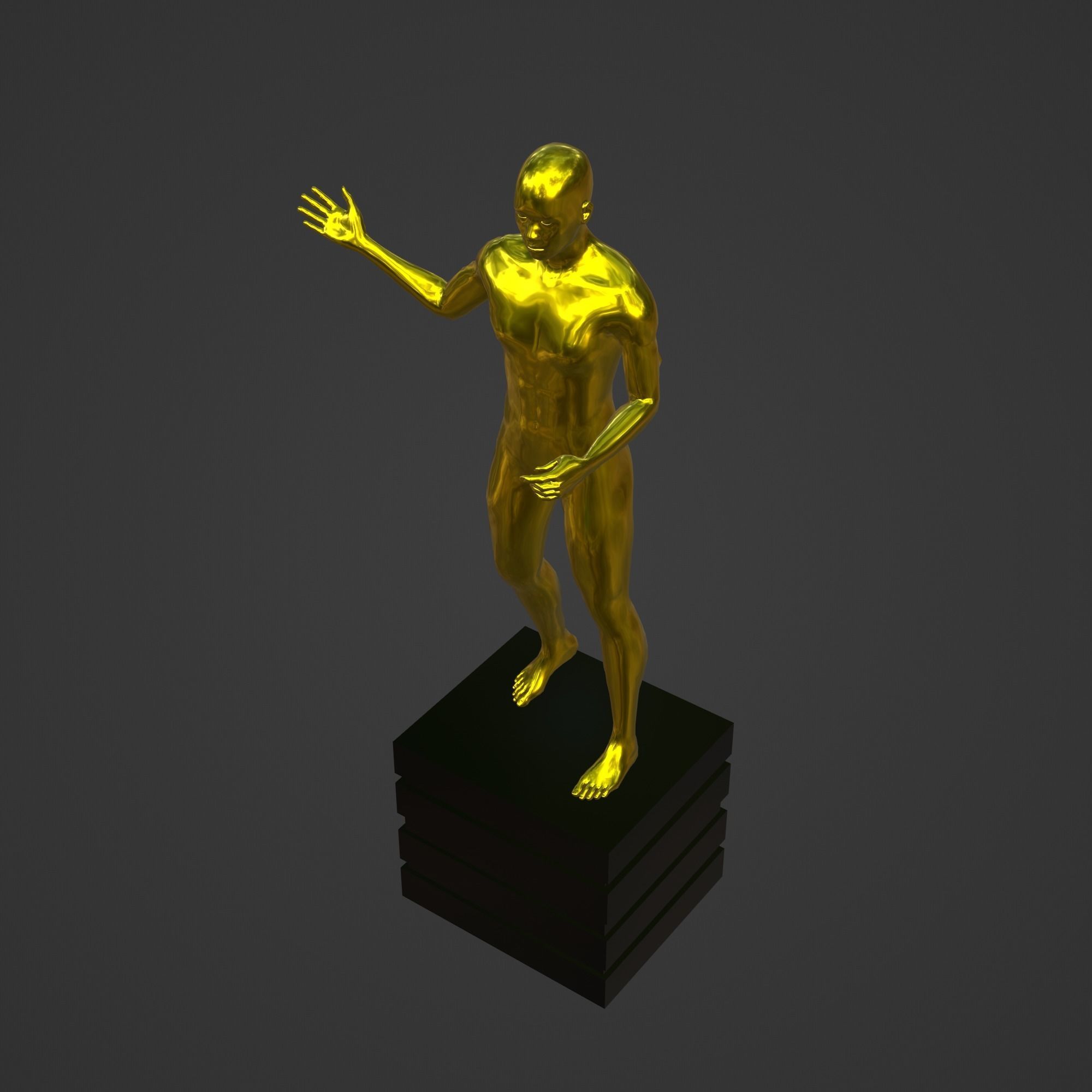 OSCAR AWARD 3D print model_2