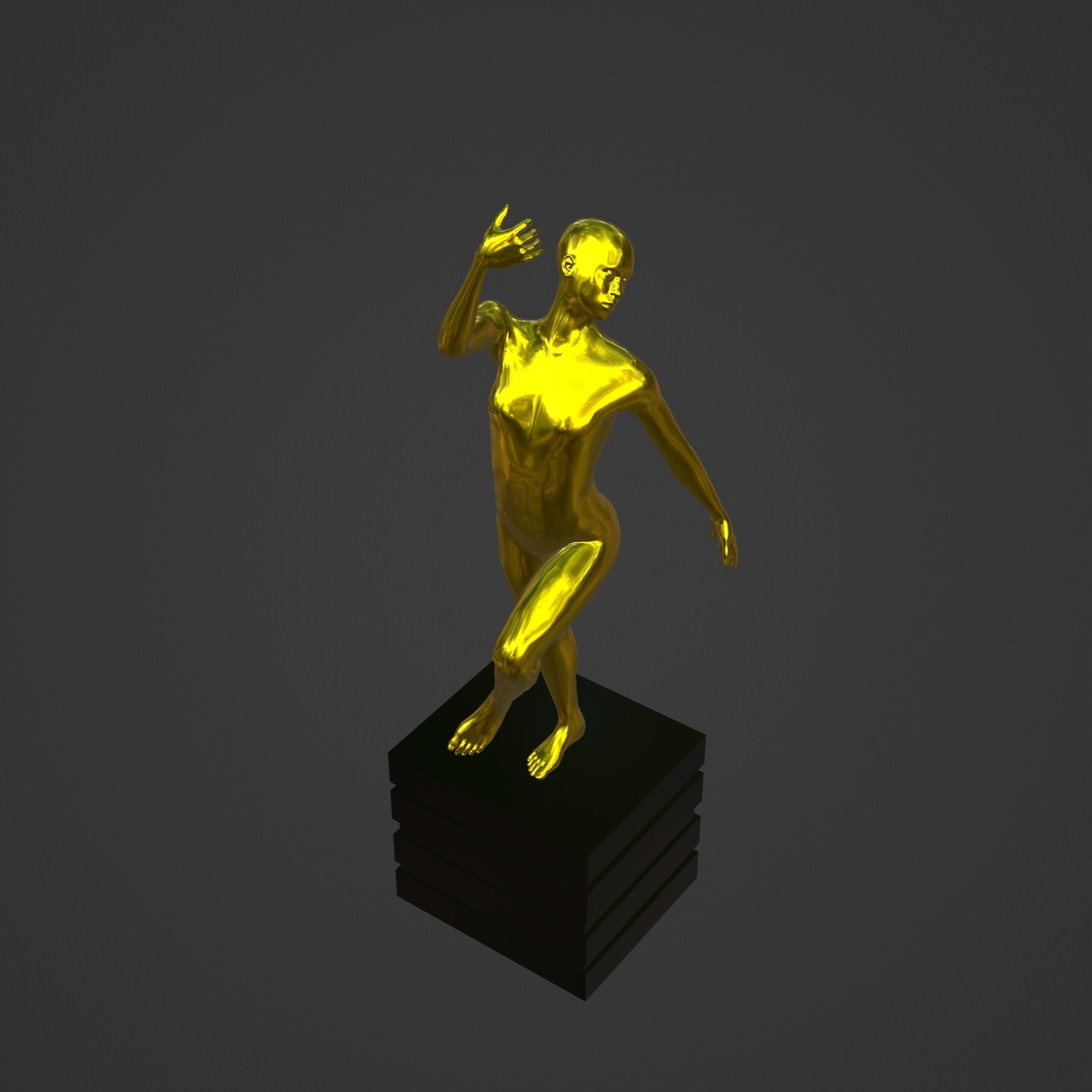 OSCAR AWARD 3D print model_2