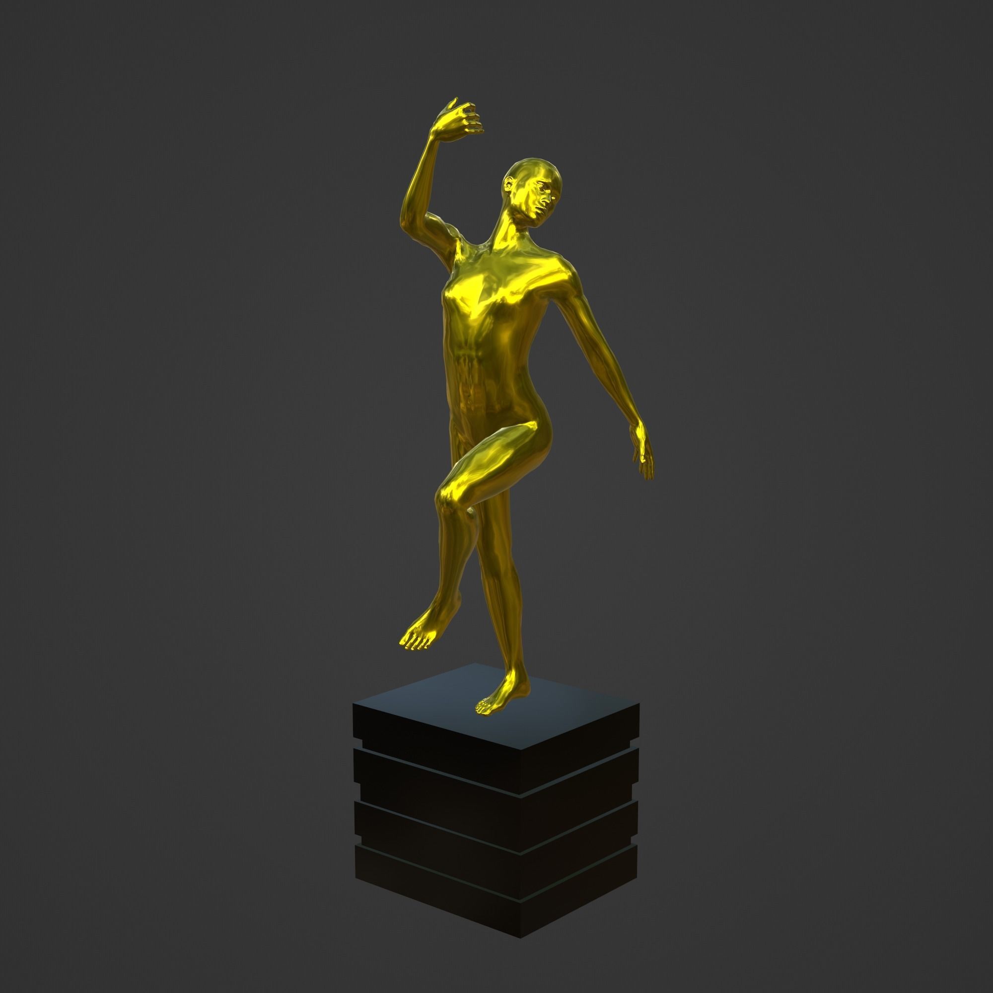 OSCAR AWARD 3D print model_3