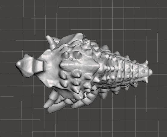 SD BATTRA LARVA 1992 VINTAGE FIGURE 15 INCH CHIBI SUPER DEFORMED 3D print model_4