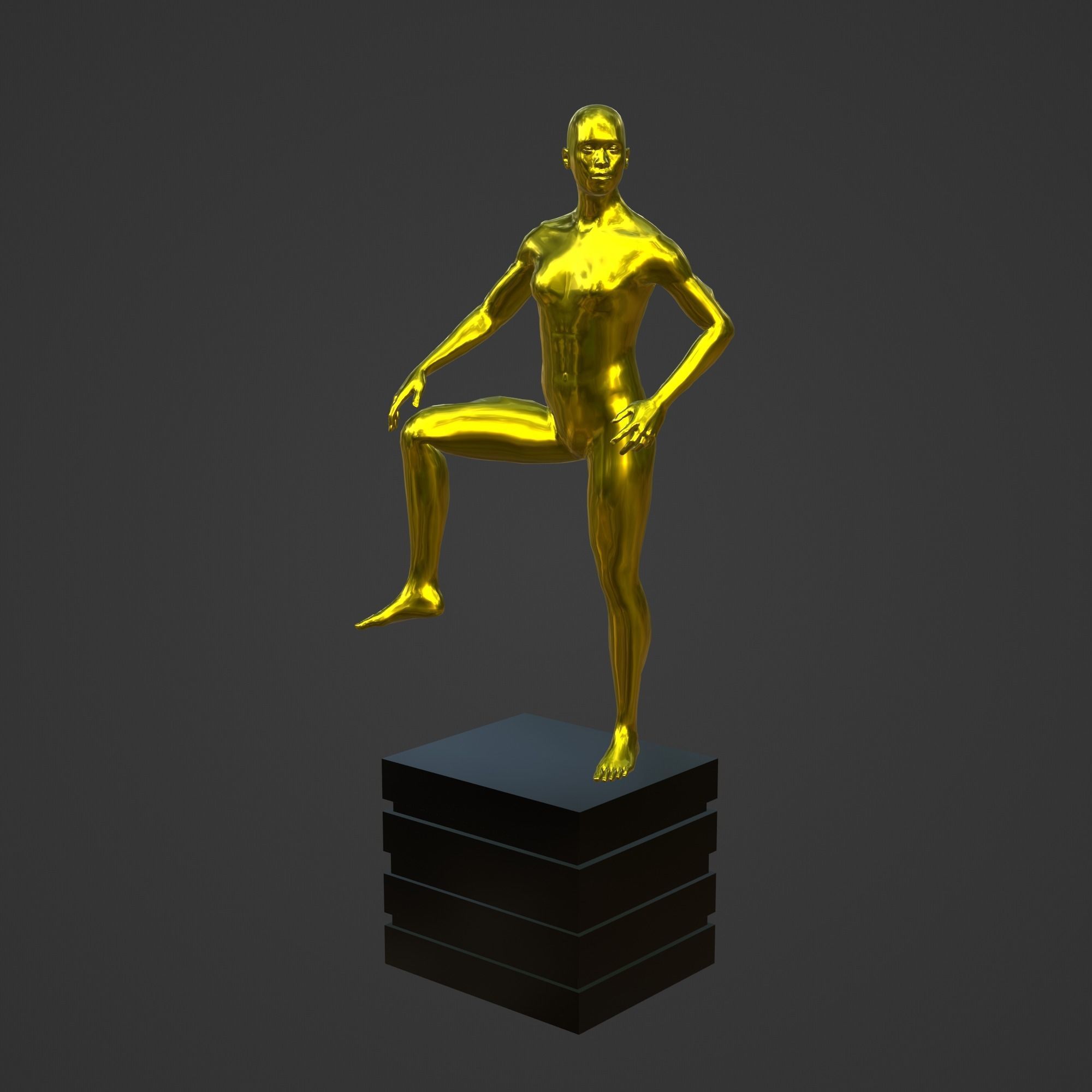 OSCAR AWARD 3D print model_3