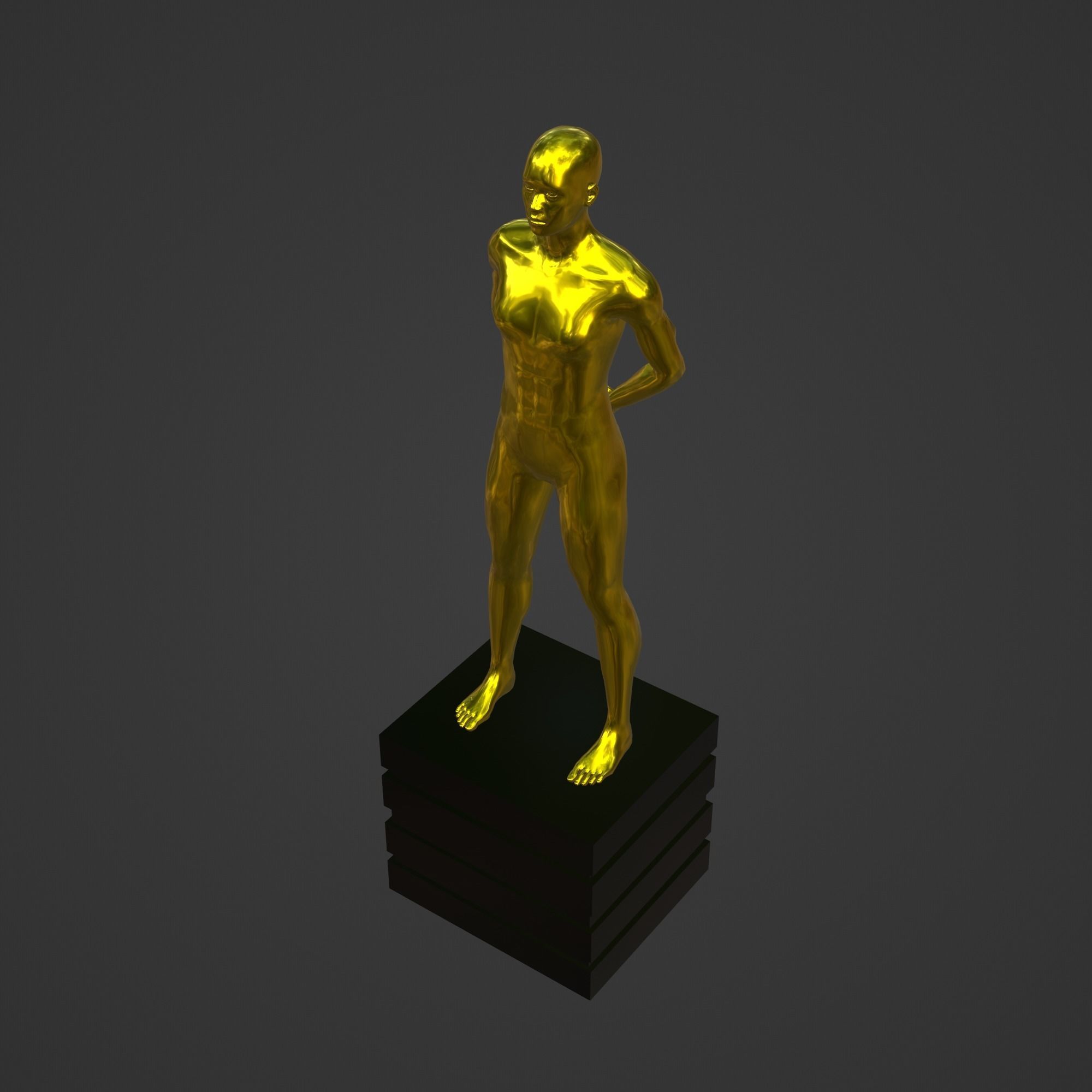 OSCAR AWARD 3D print model_2