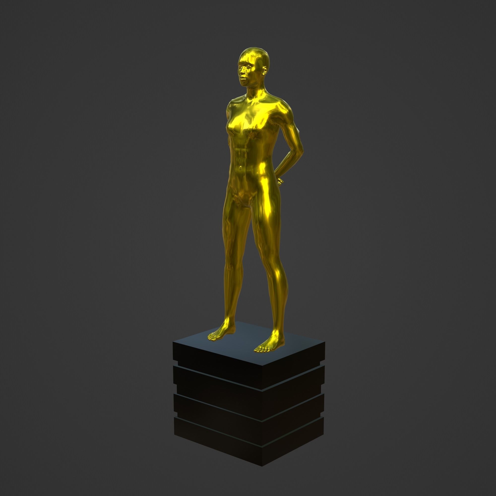 OSCAR AWARD 3D print model_3