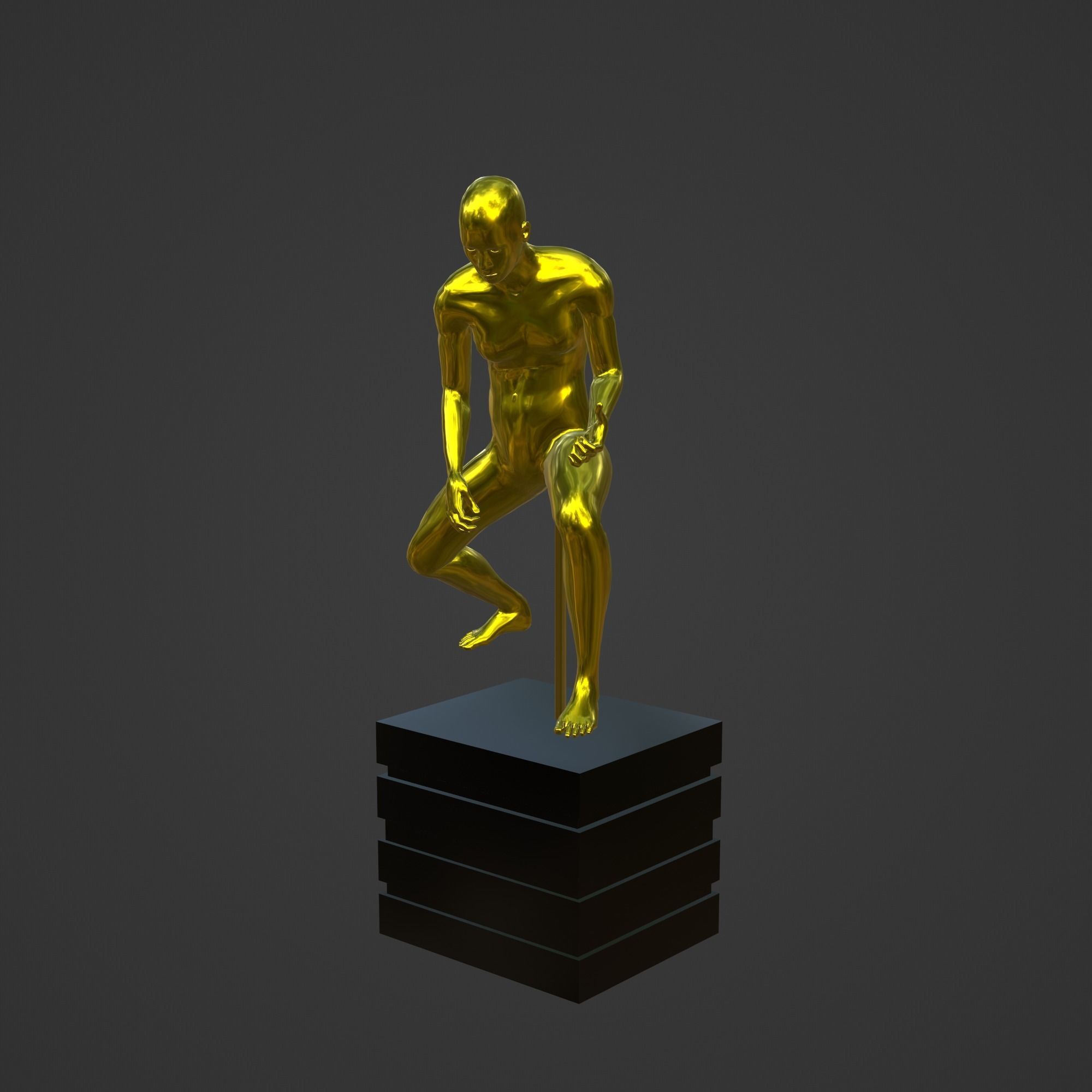 OSCAR AWARD 3D print model_3