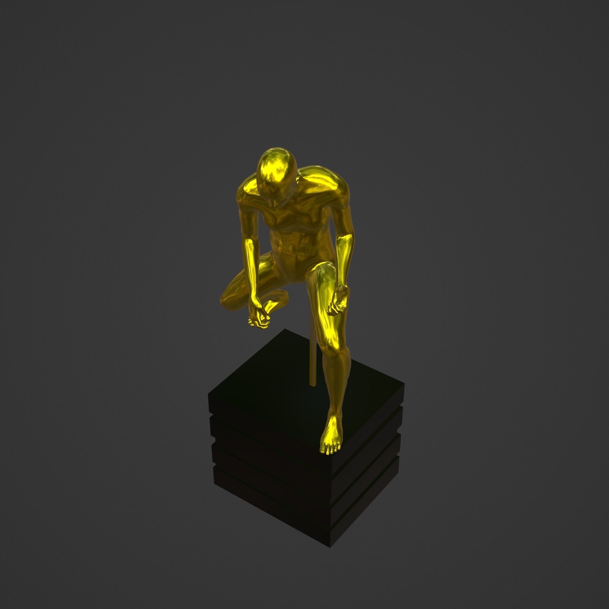 OSCAR AWARD 3D print model_2