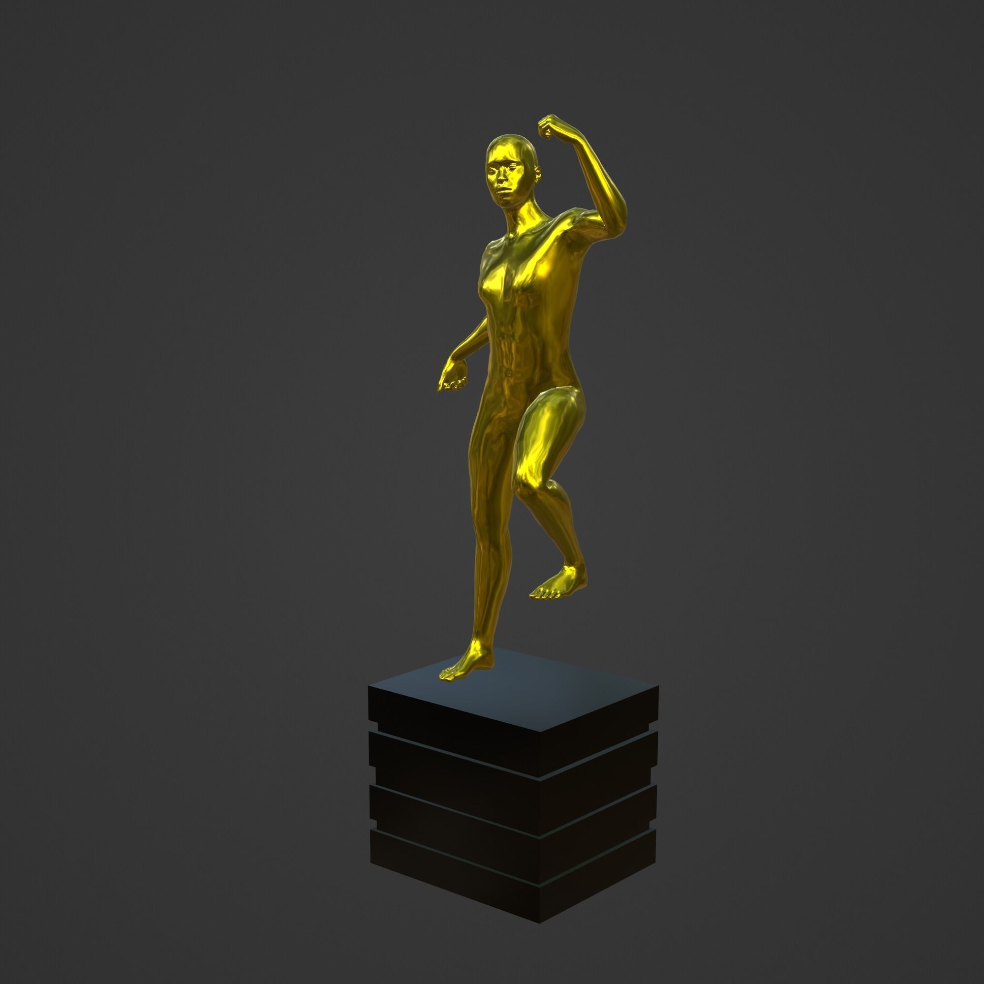 OSCAR AWARD 3D print model_3