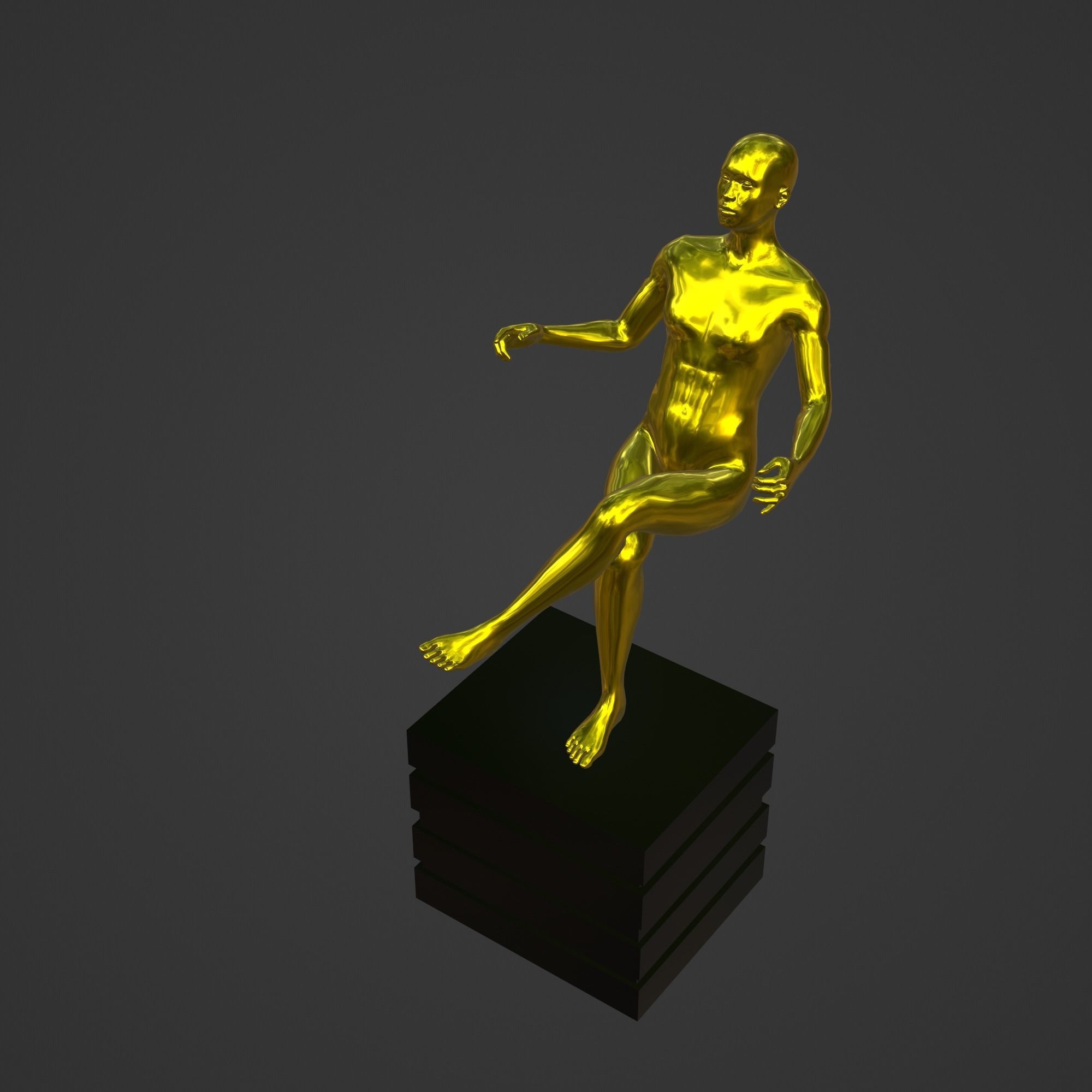 OSCAR AWARD 3D print model_2