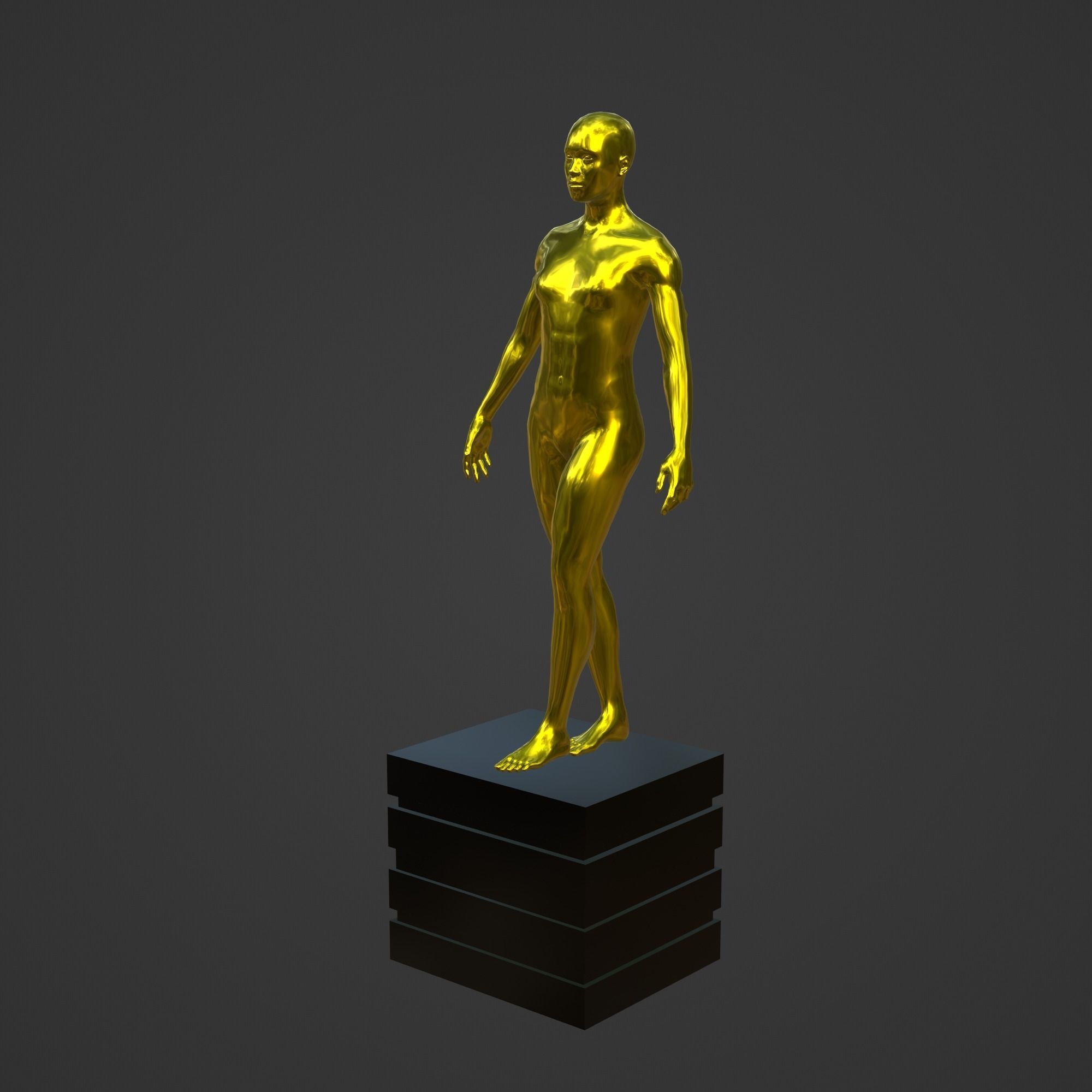 OSCAR AWARD 3D print model_3