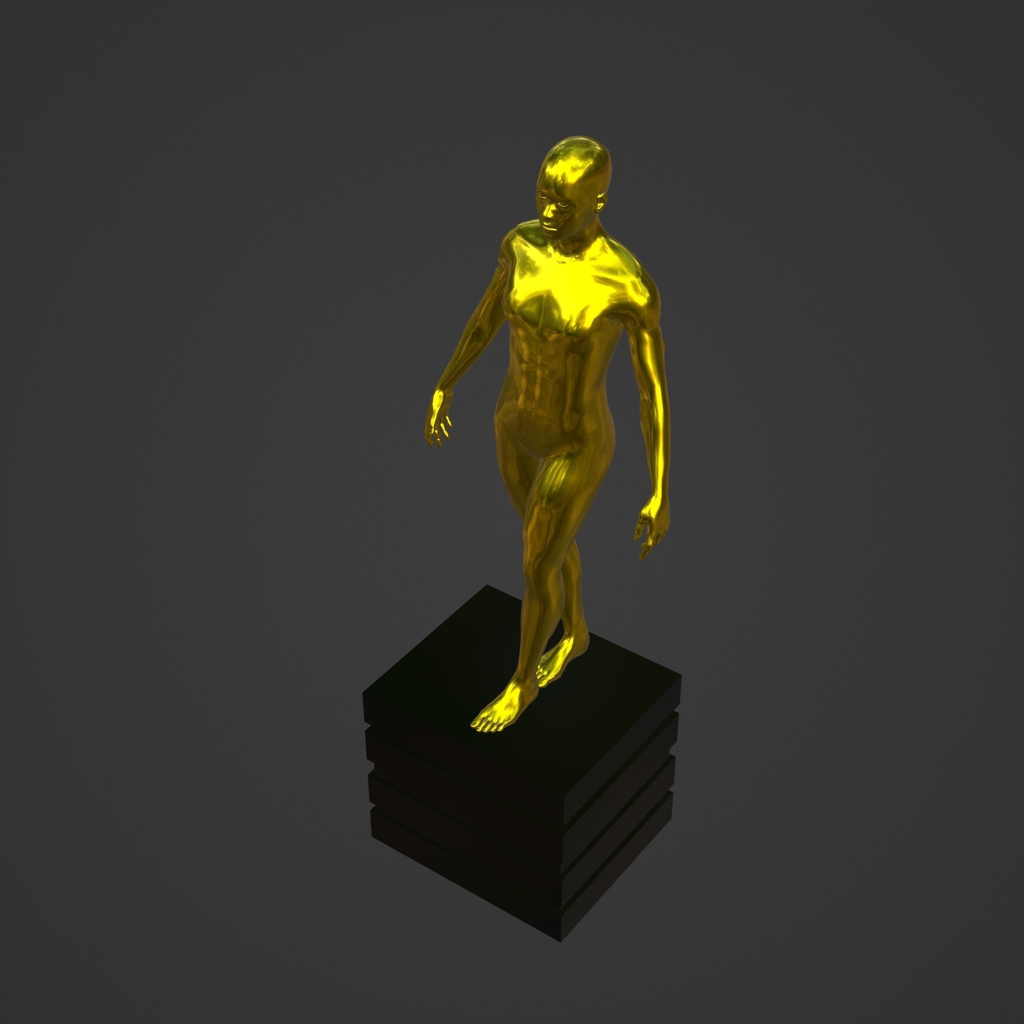 OSCAR AWARD 3D print model_2