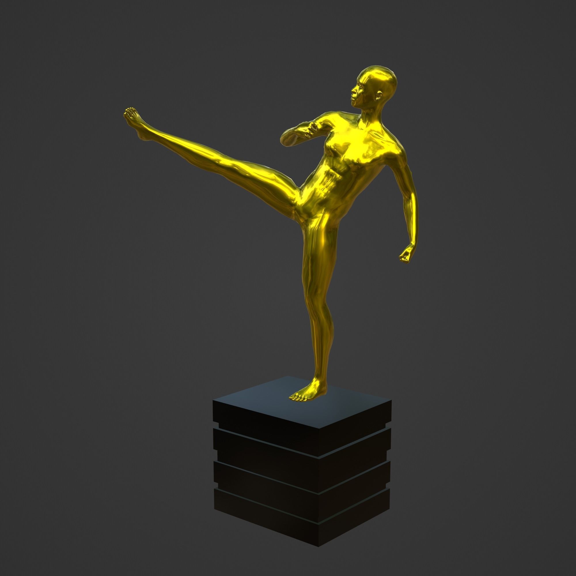 OSCAR AWARD 3D print model_3