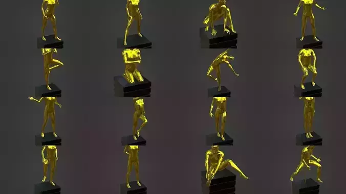 ALL OSCAR AWARD PACK 3D Model Collection