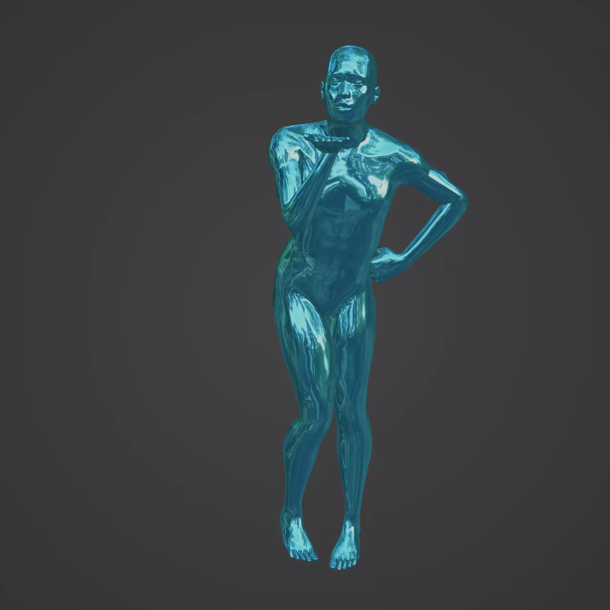 GOLD CHARACTER POSE 3D print model_0