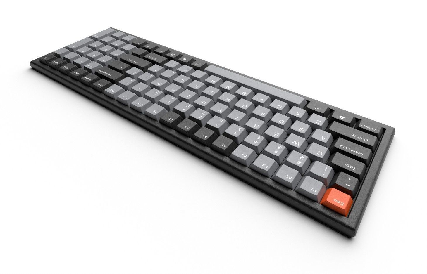 Pc Keyboard M02B Low-poly 3D model_5