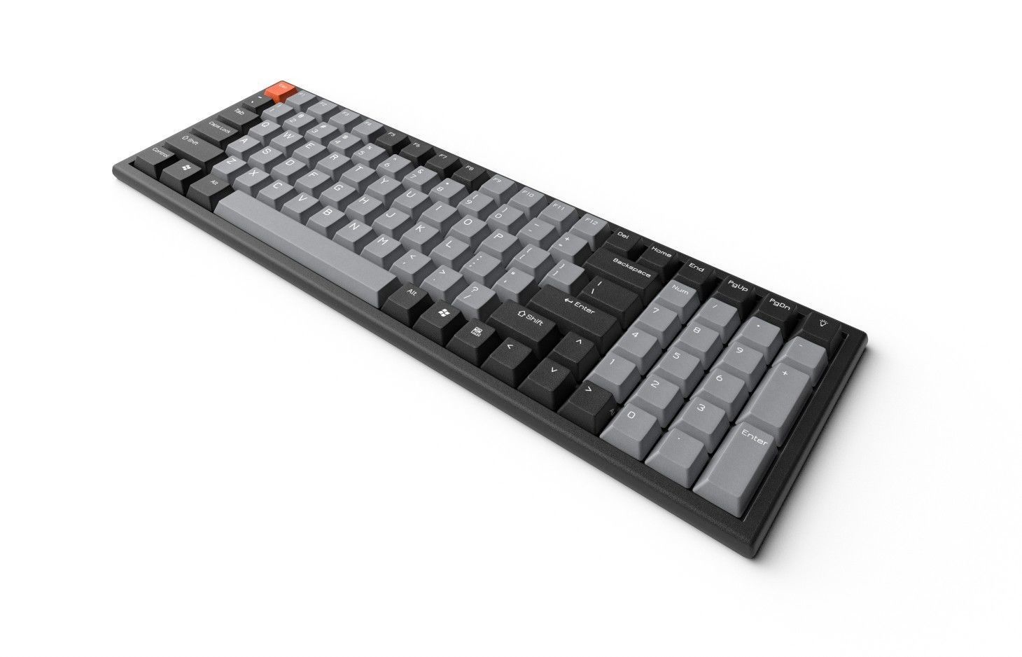 Pc Keyboard M02B Low-poly 3D model_3