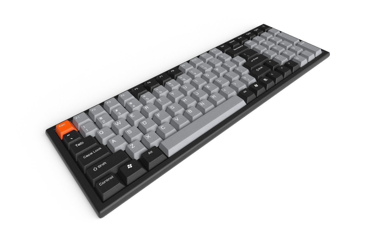 Pc Keyboard M02B Low-poly 3D model_4