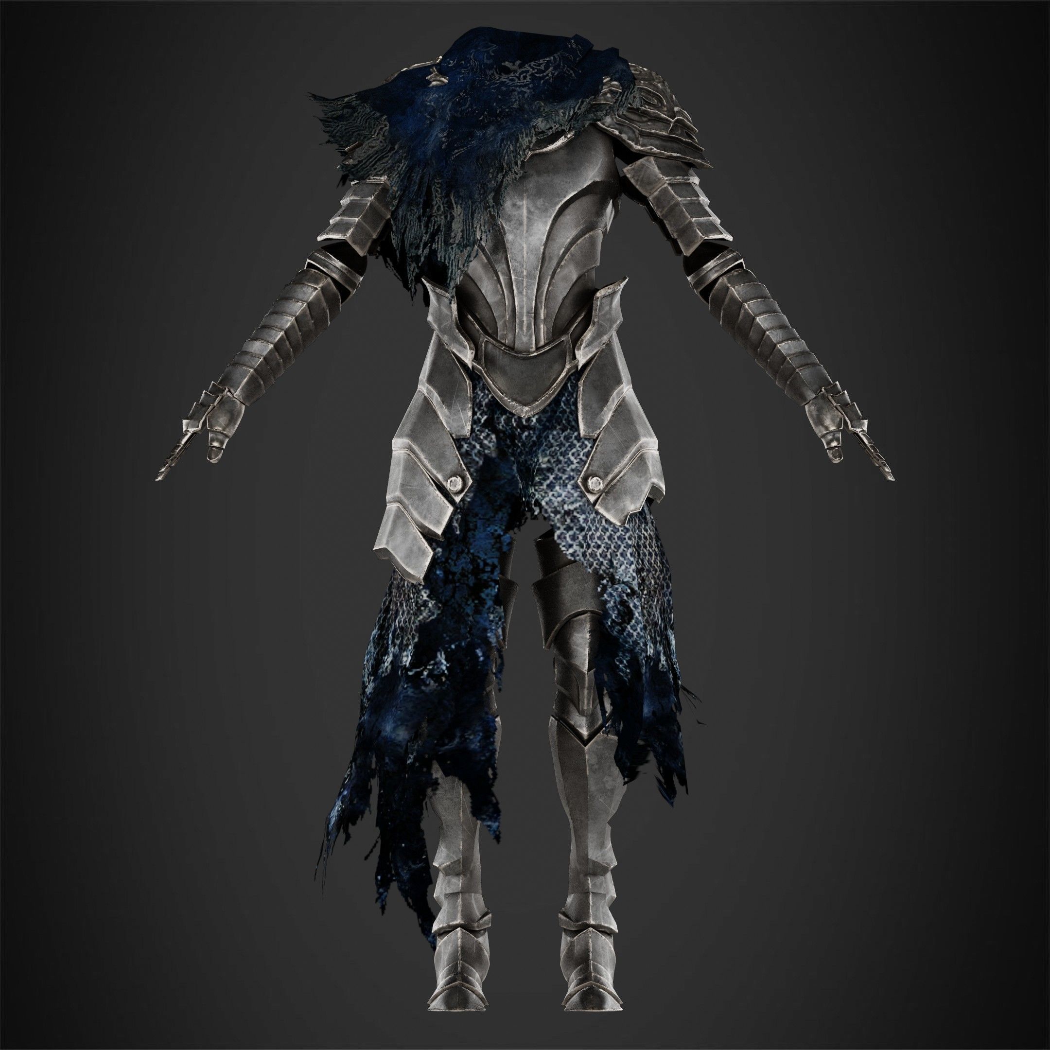 Dark Souls Knight Artorias Abysswalker Armor for Cosplay 3D print model_2