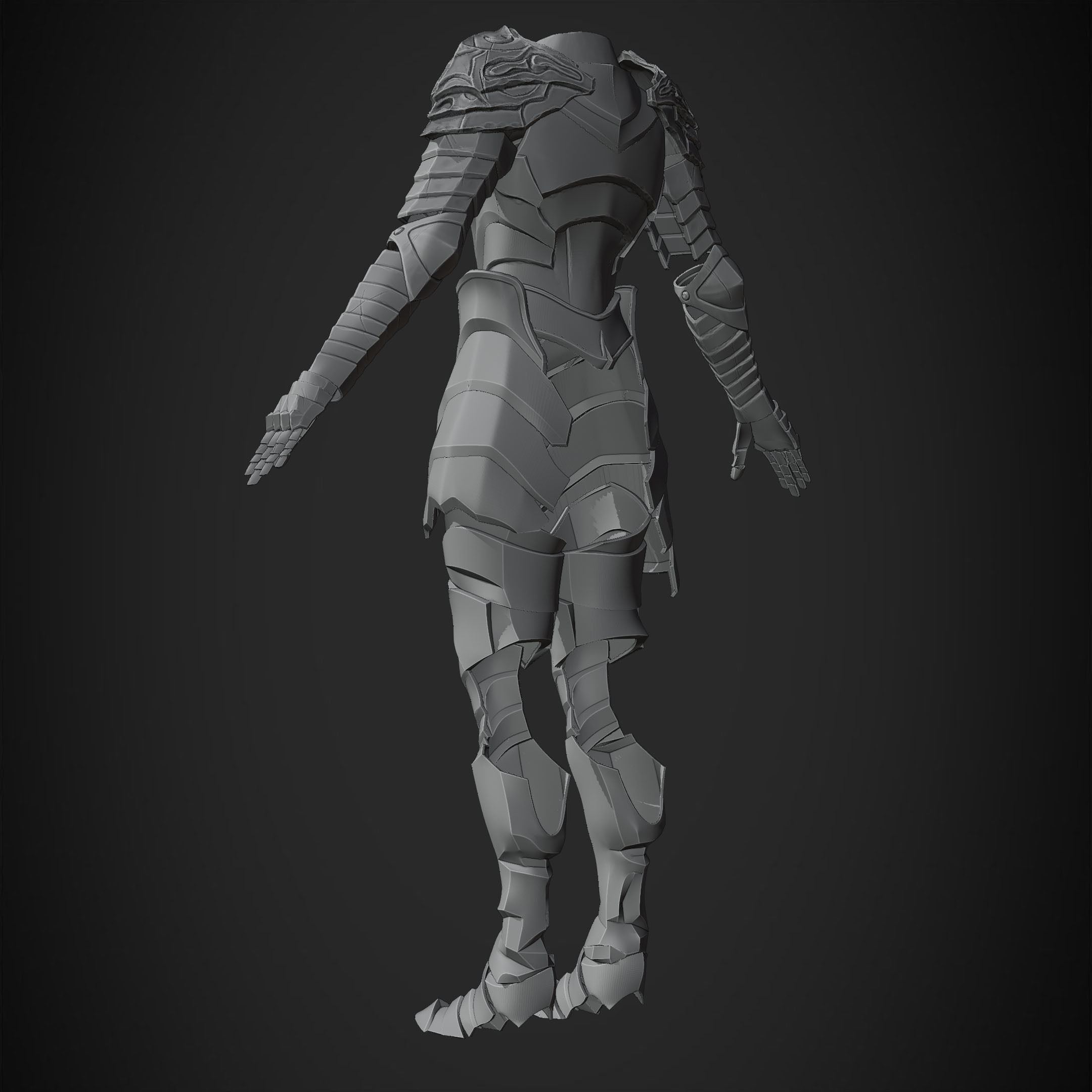 Dark Souls Knight Artorias Abysswalker Armor for Cosplay 3D print model_22