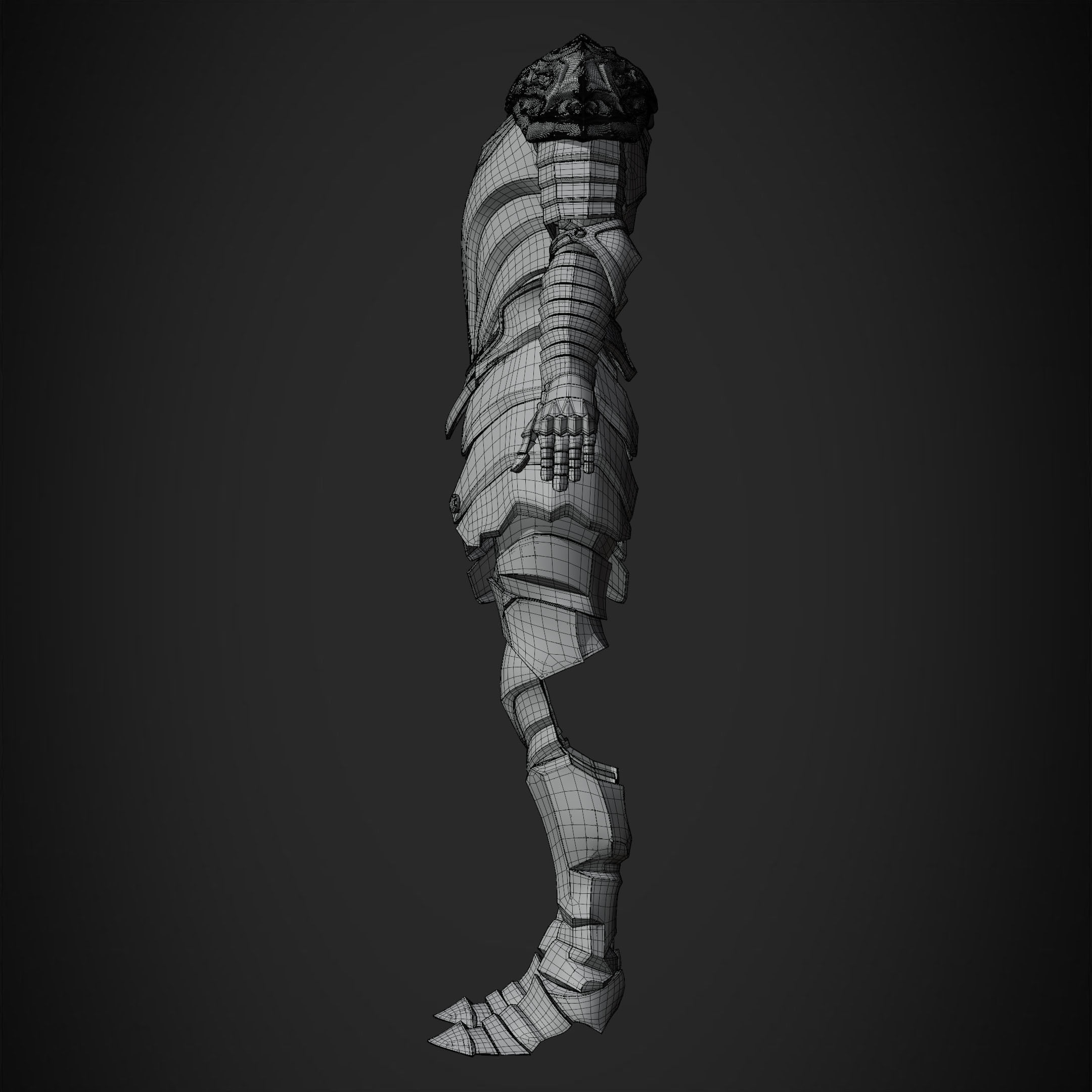 Dark Souls Knight Artorias Abysswalker Armor for Cosplay 3D print model_19