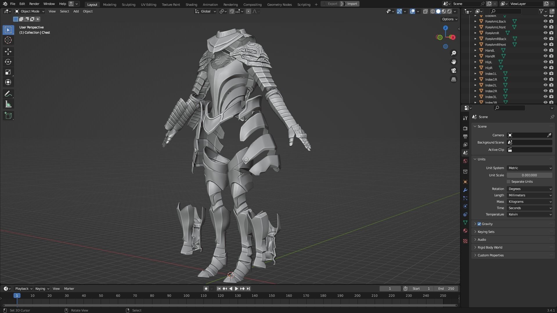 Dark Souls Knight Artorias Abysswalker Armor for Cosplay 3D print model_11