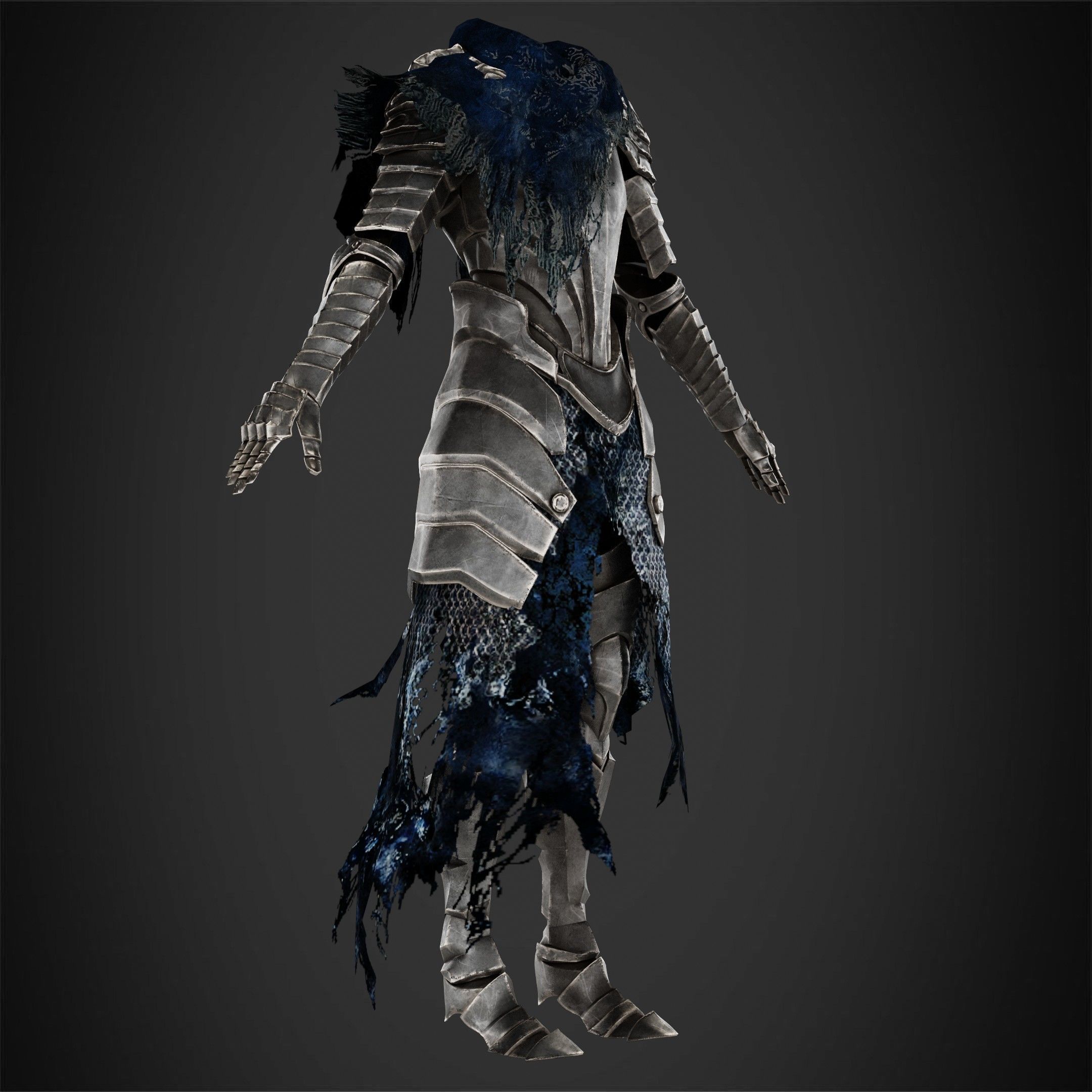 Dark Souls Knight Artorias Abysswalker Armor for Cosplay 3D print model_9