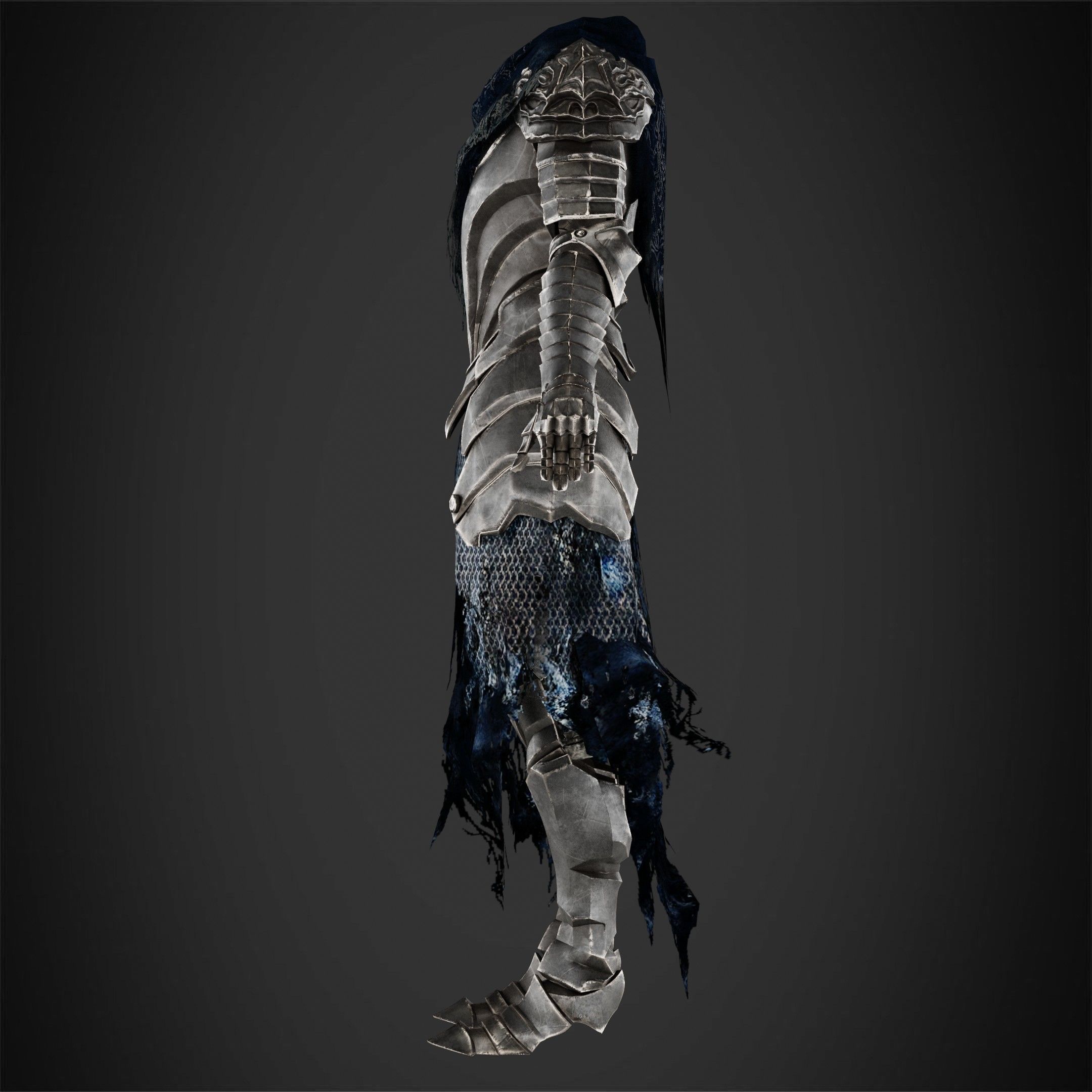 Dark Souls Knight Artorias Abysswalker Armor for Cosplay 3D print model_4