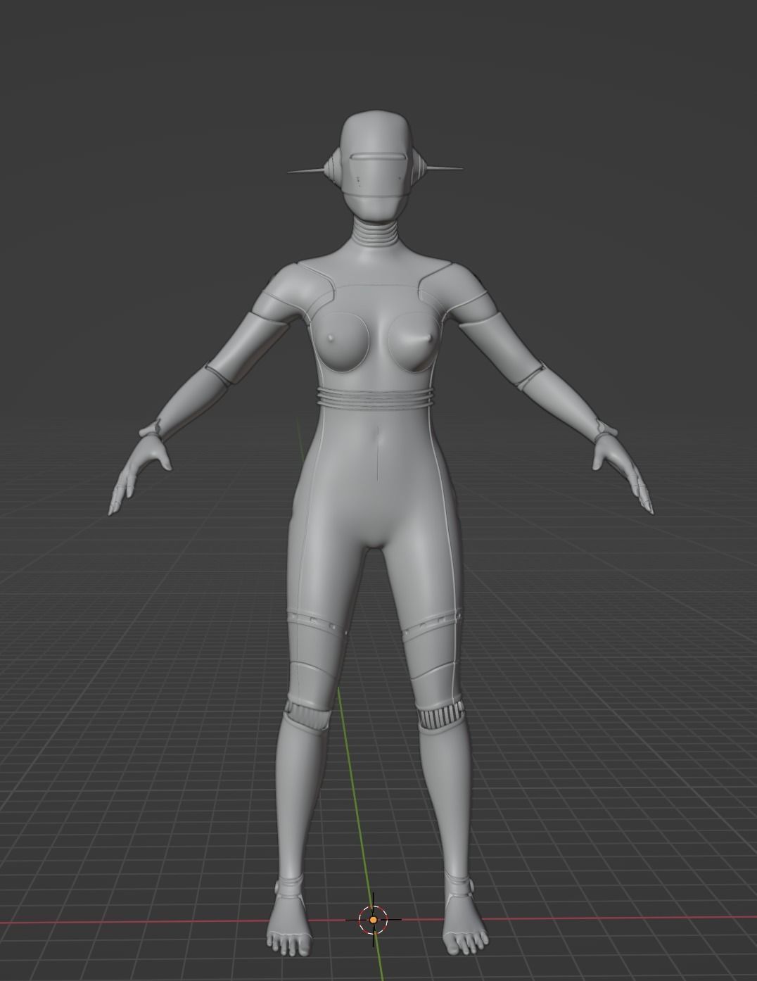 Women Robot Hajime Sorayama 3D model_1