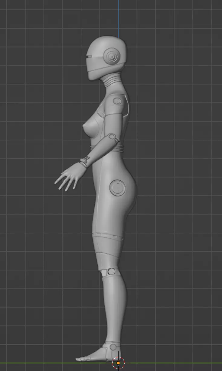 Women Robot Hajime Sorayama 3D model_0