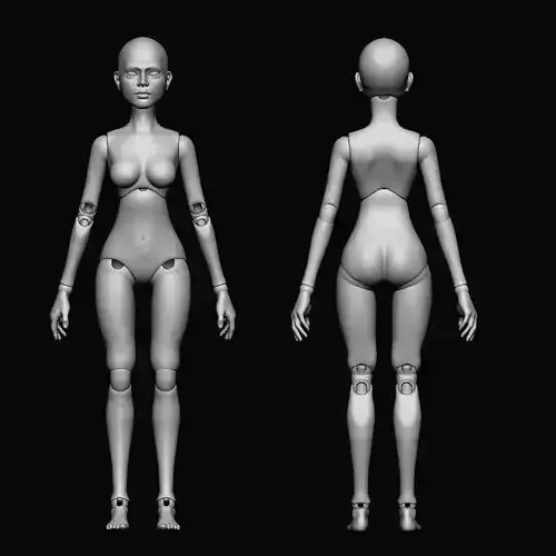 BJD FEMALE 18 ARTICULATION 3D print model
