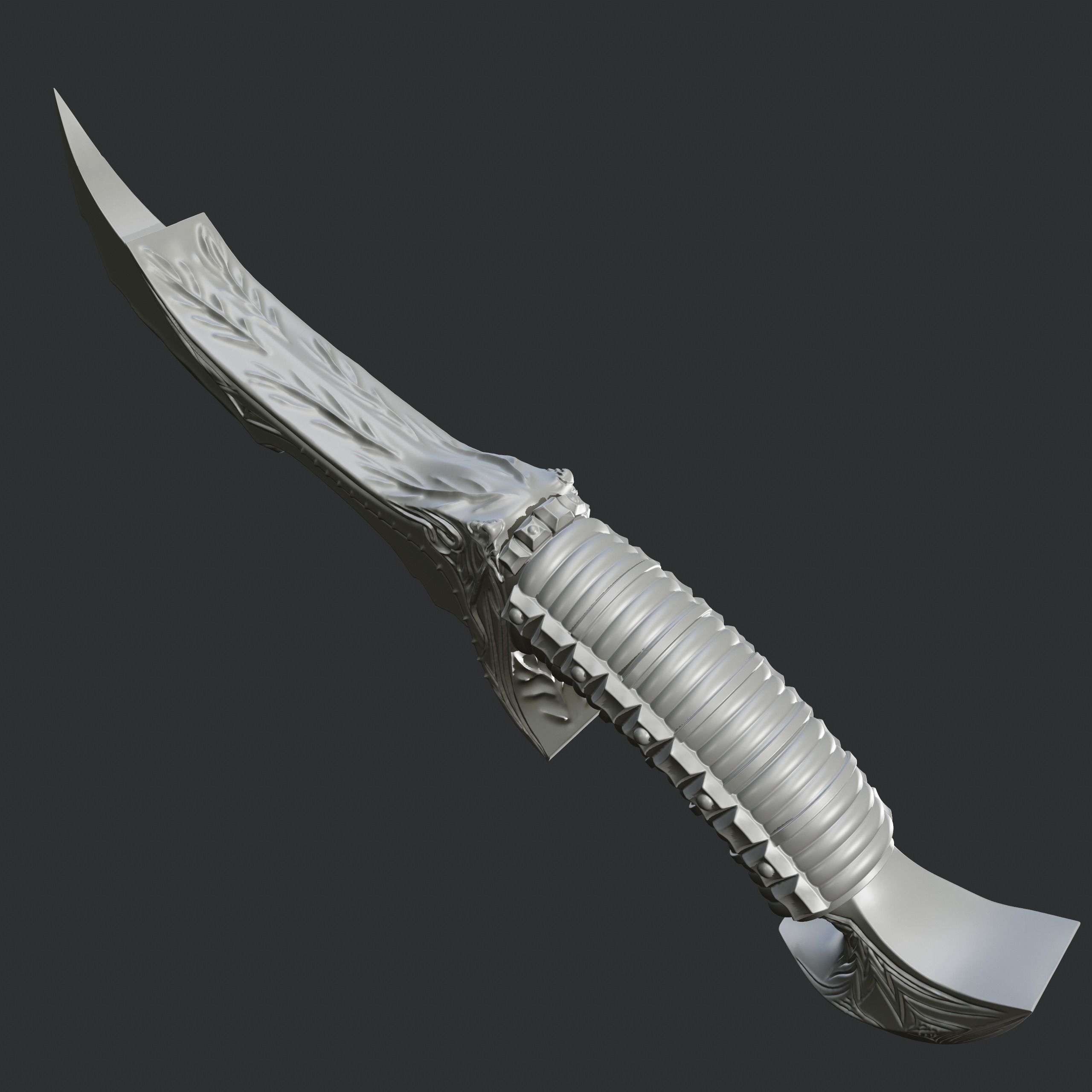 Dagger 3D print model_3