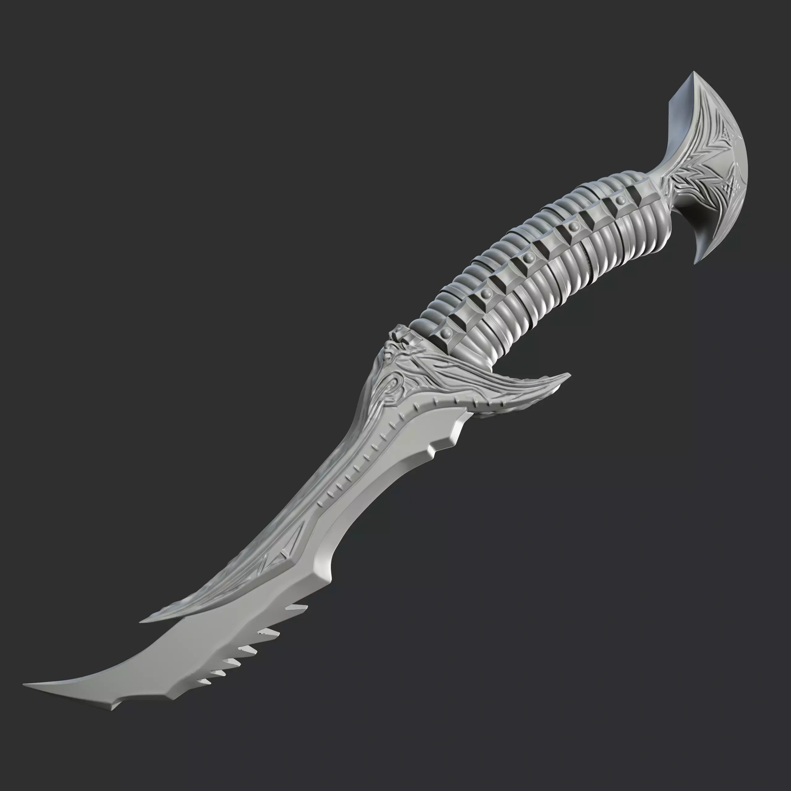 Dagger 3D print model_0