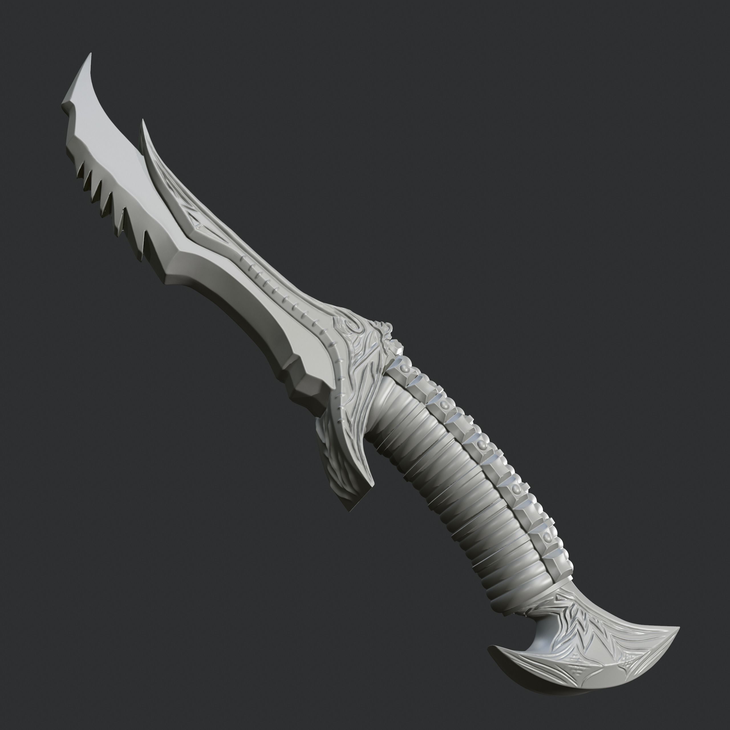 Dagger 3D print model_4