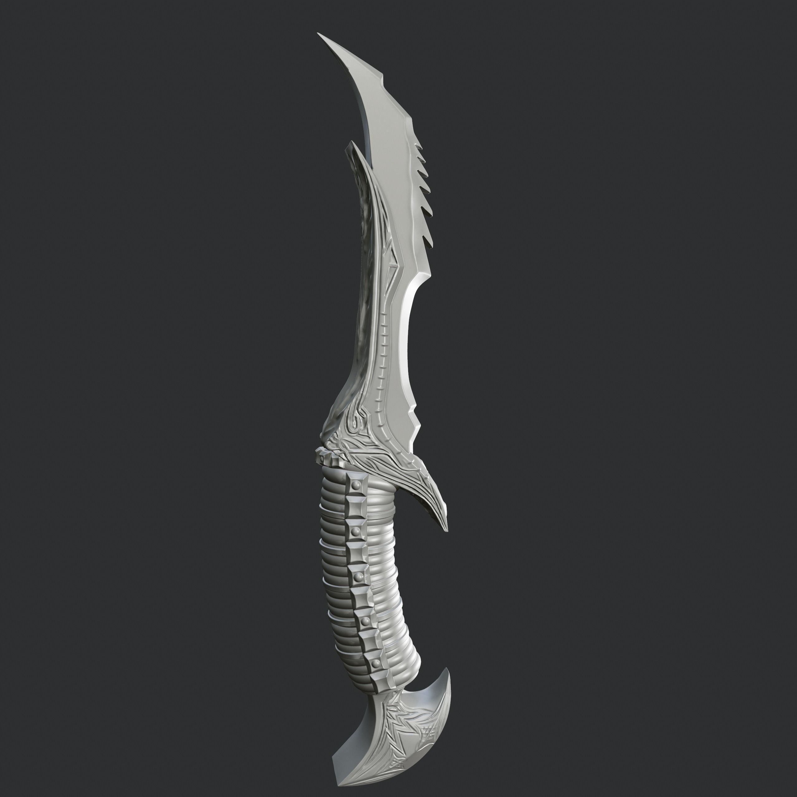 Dagger 3D print model_5