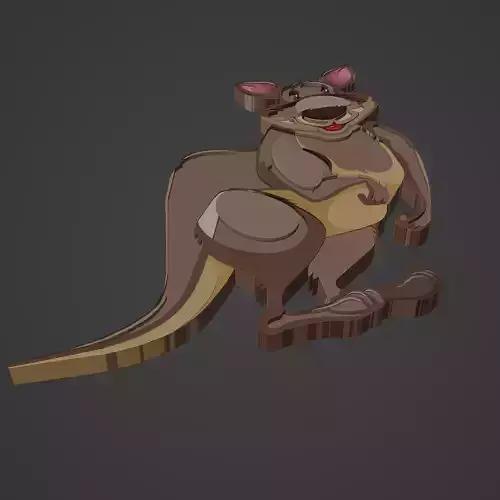 kangaroo animal cartoon