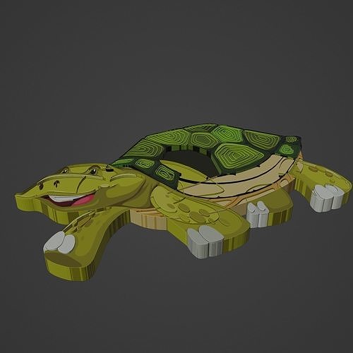 tortoise animal cartoon 3D print model