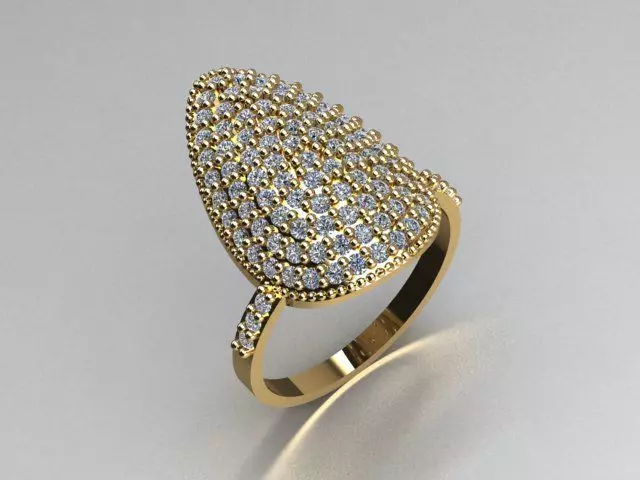 nail ring jewelry 3D print model