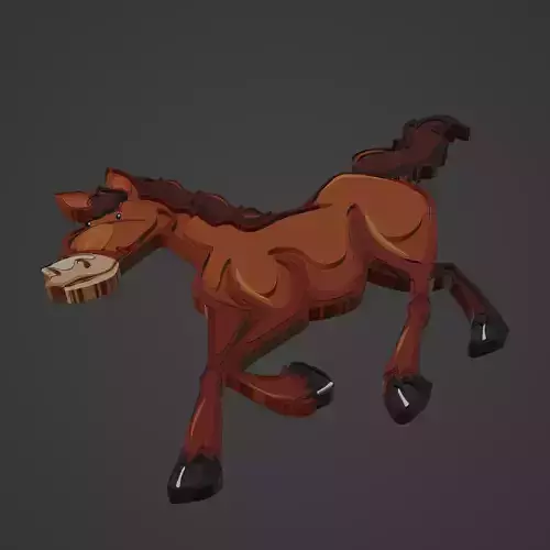 horse animal cartoon