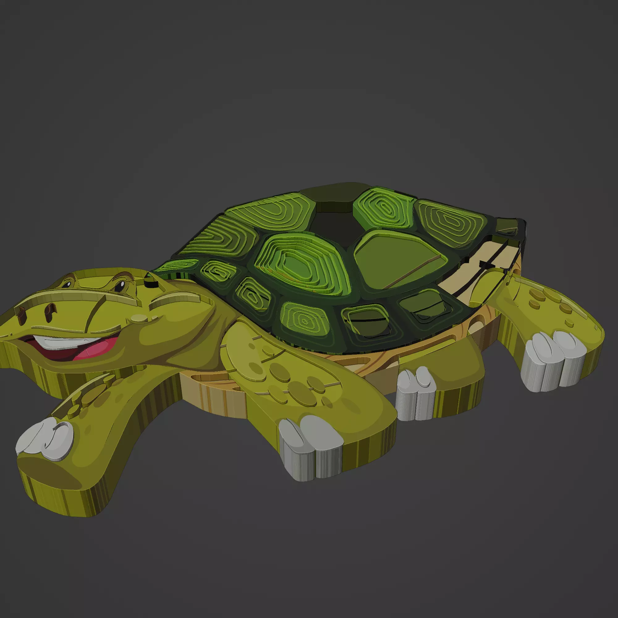 tortoise animal cartoon 3D print model_0