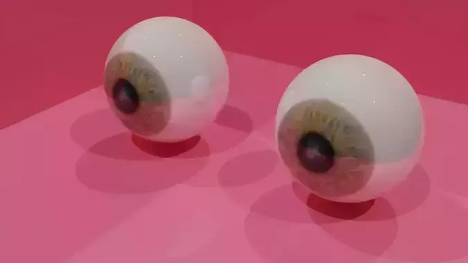 Gleaming gaze Realistic 3D Model of Human EyesV2