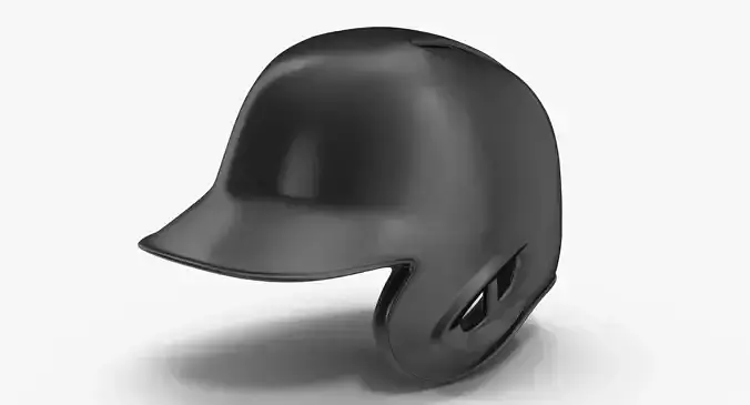 Baseball Helmet Black One Side Generic