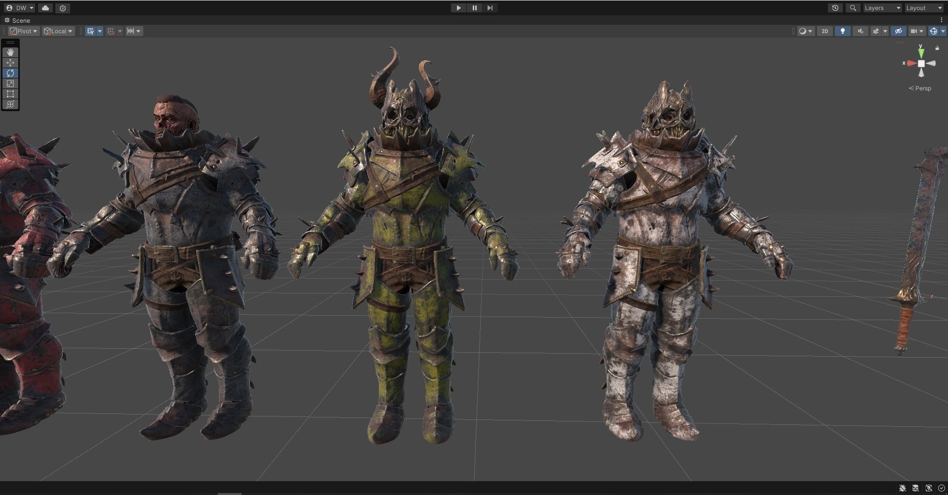 Chaos Knight Low-poly 3D model_37