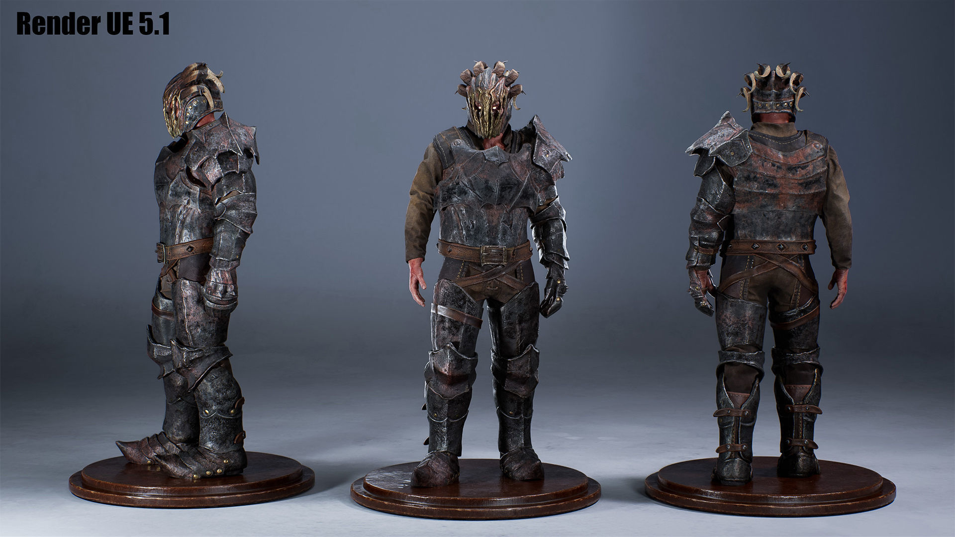 Chaos Knight Low-poly 3D model_11