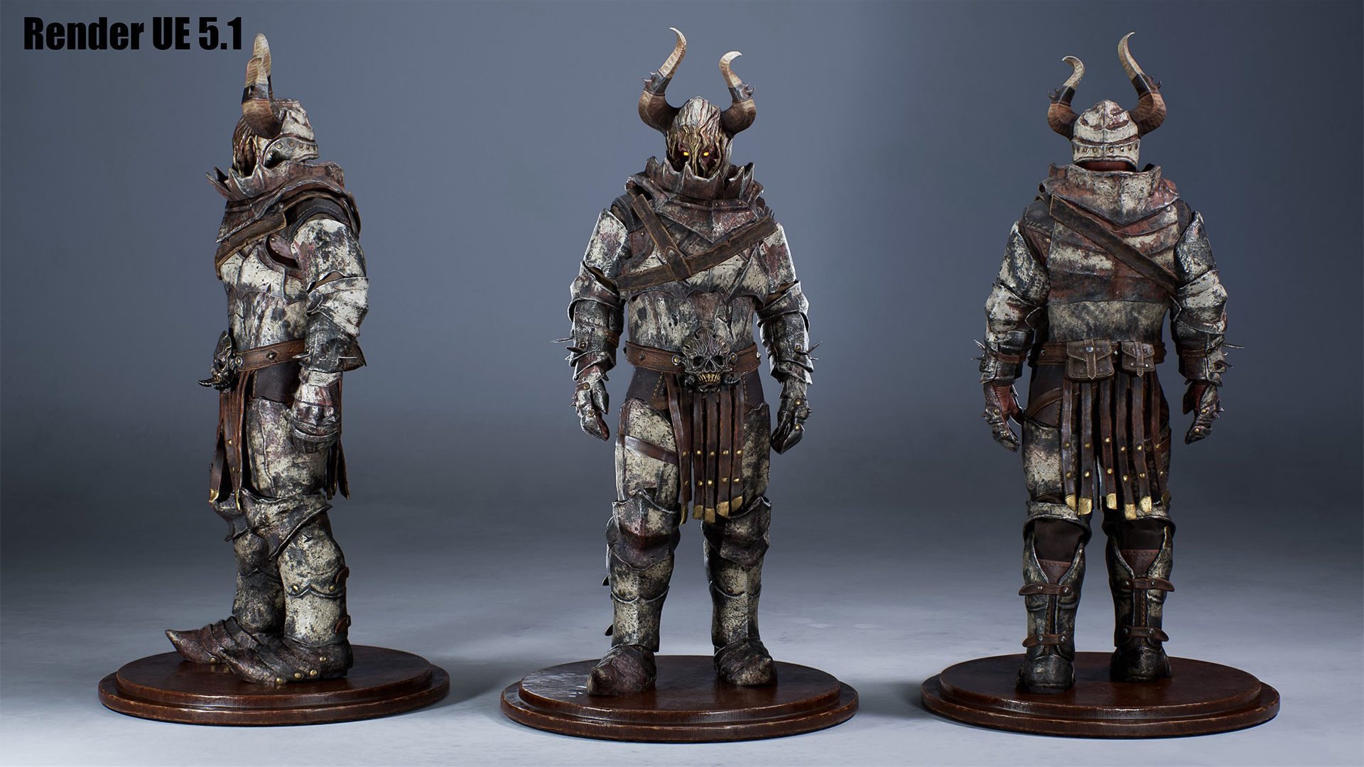 Chaos Knight Low-poly 3D model_13